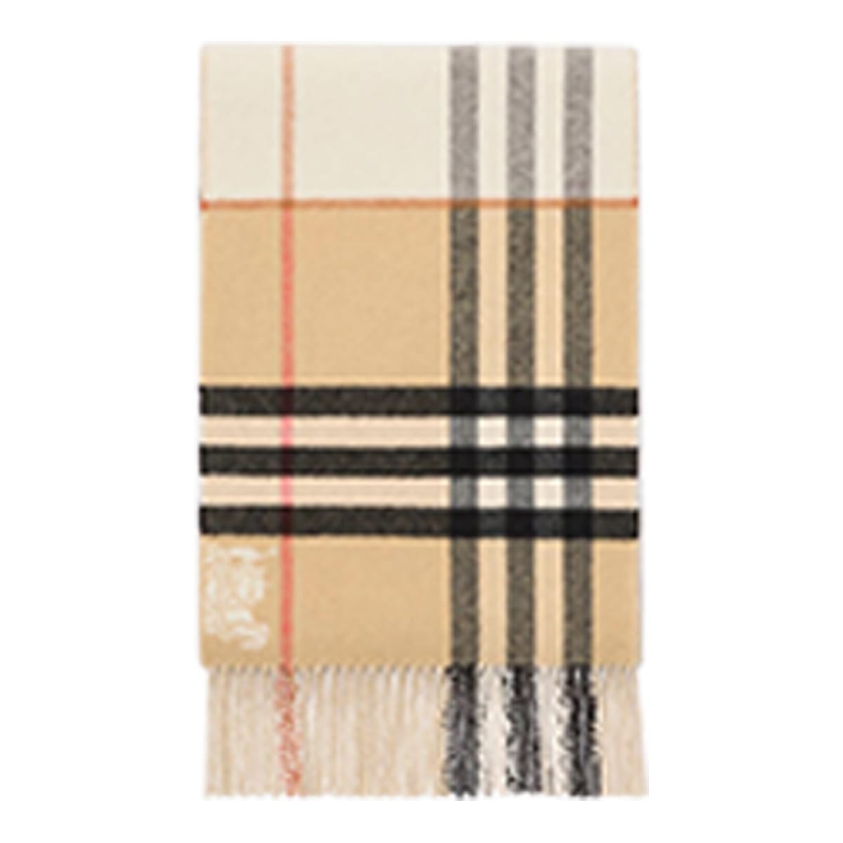 Burberry Cashmere Check Scarf In Multi