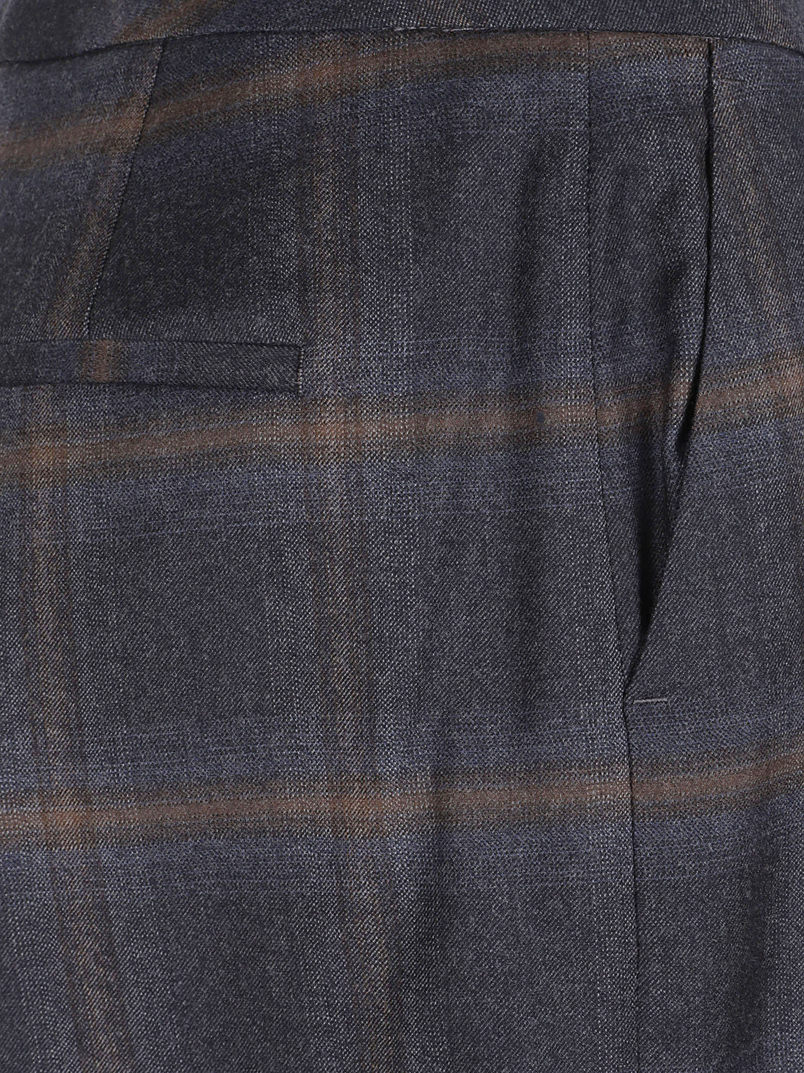 Peserico Patterned Casual Pants In Black