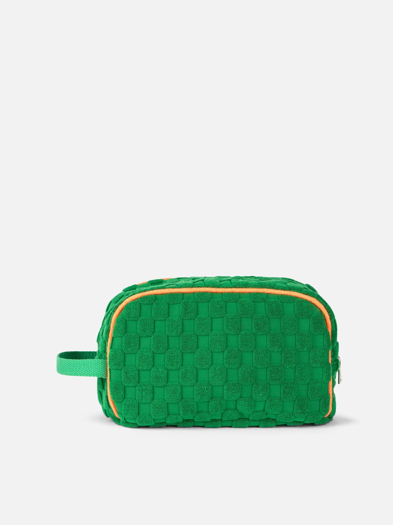 MC2 SAINT BARTH GREEN TERRY EMBOSSED BEAUTY CASE 