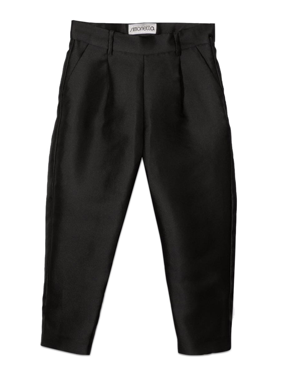 Simonetta Kids' Pantaloni In Black