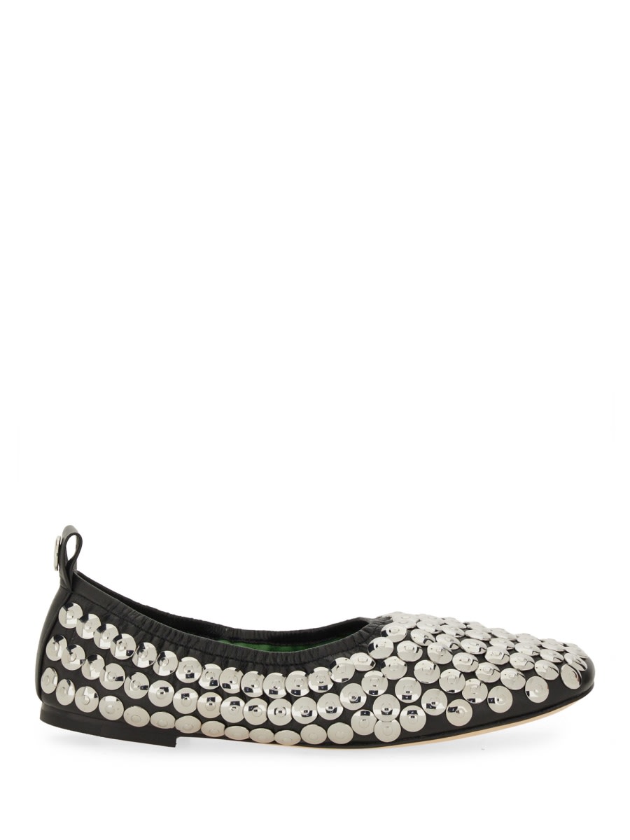 Tory Burch Studded Ballet In Multi