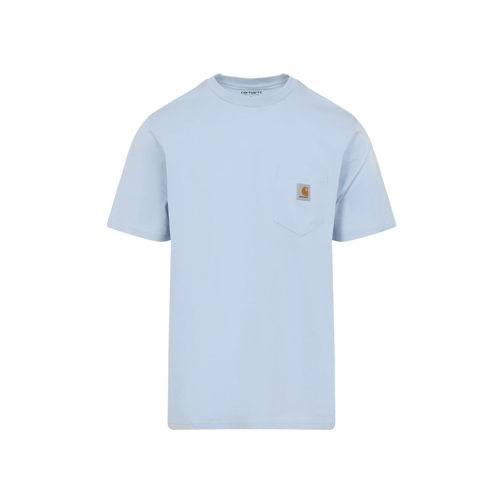 Carhartt Work In Progress Logo Pocket T-shirt In Air Sky