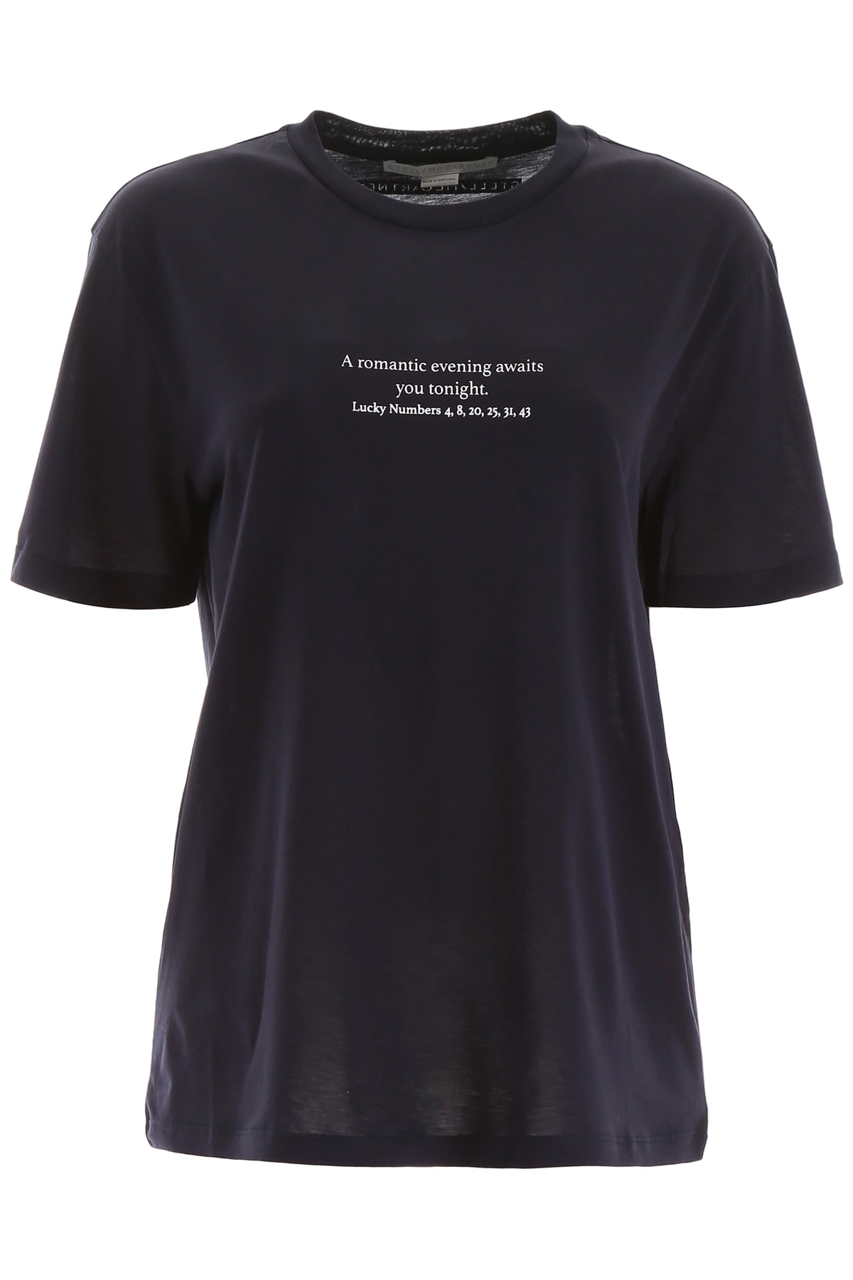 Stella Mccartney Lucky Numbers T-Shirt In Ink (Blue) | ModeSens