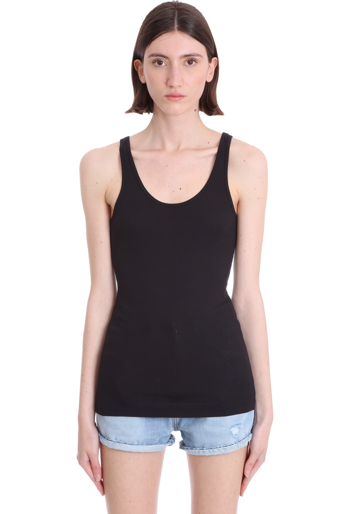 JAMES PERSE TOPWEAR IN BLACK COTTON,WNL3102