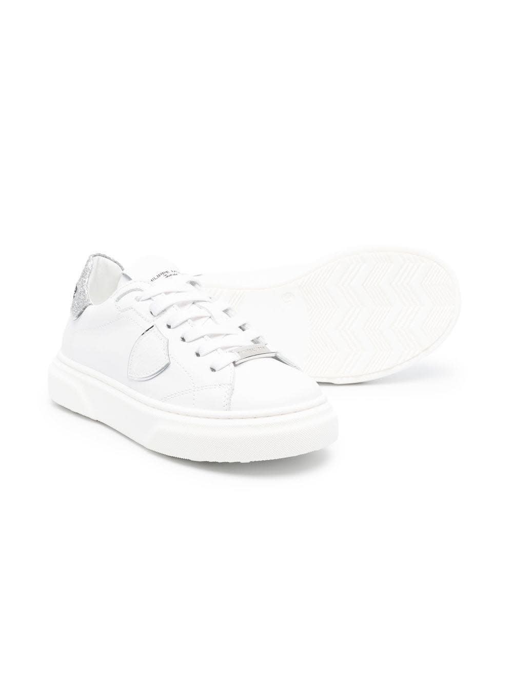 Shop Philippe Model Sneakers With Logo In White