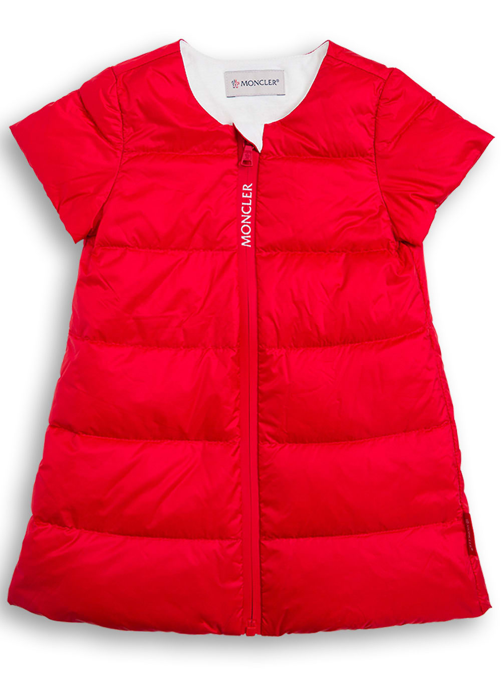 Moncler Red Padded Nylon Dress