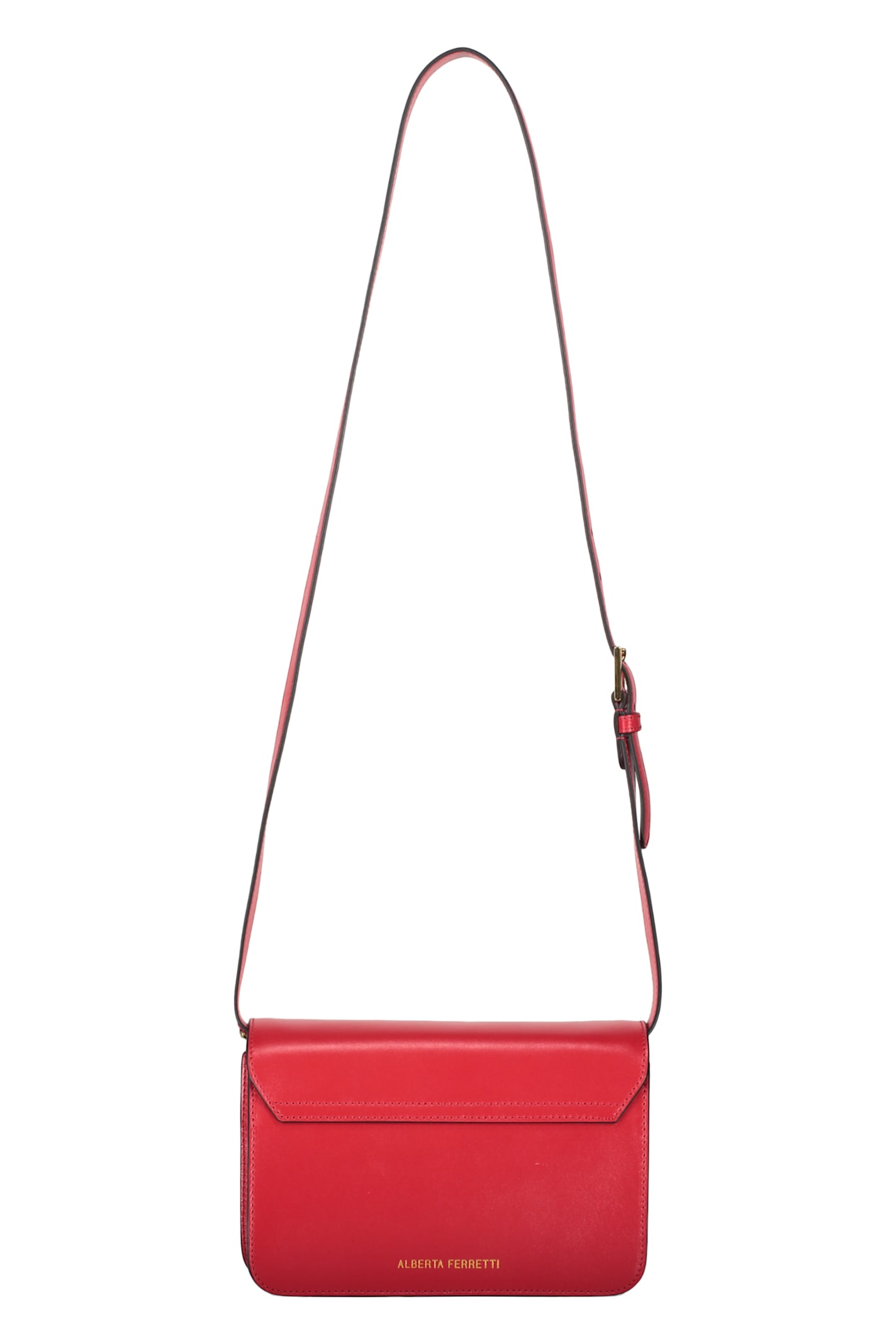 Alberta Ferretti Topo Gigio Shoulder Bag In Red