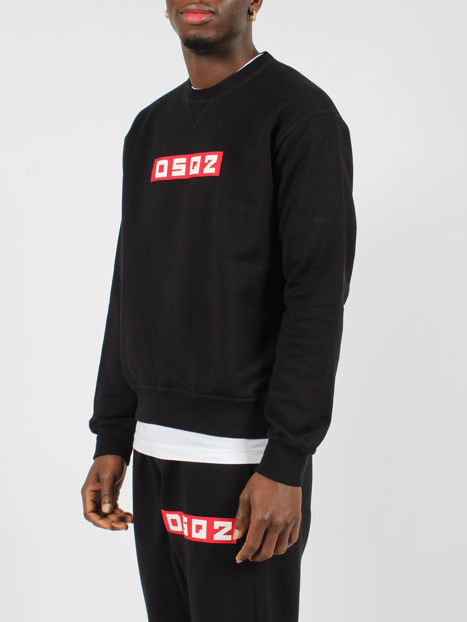 Shop Dsquared2 Dsq2 Cool Fit Crewneck Sweatshirt In Black