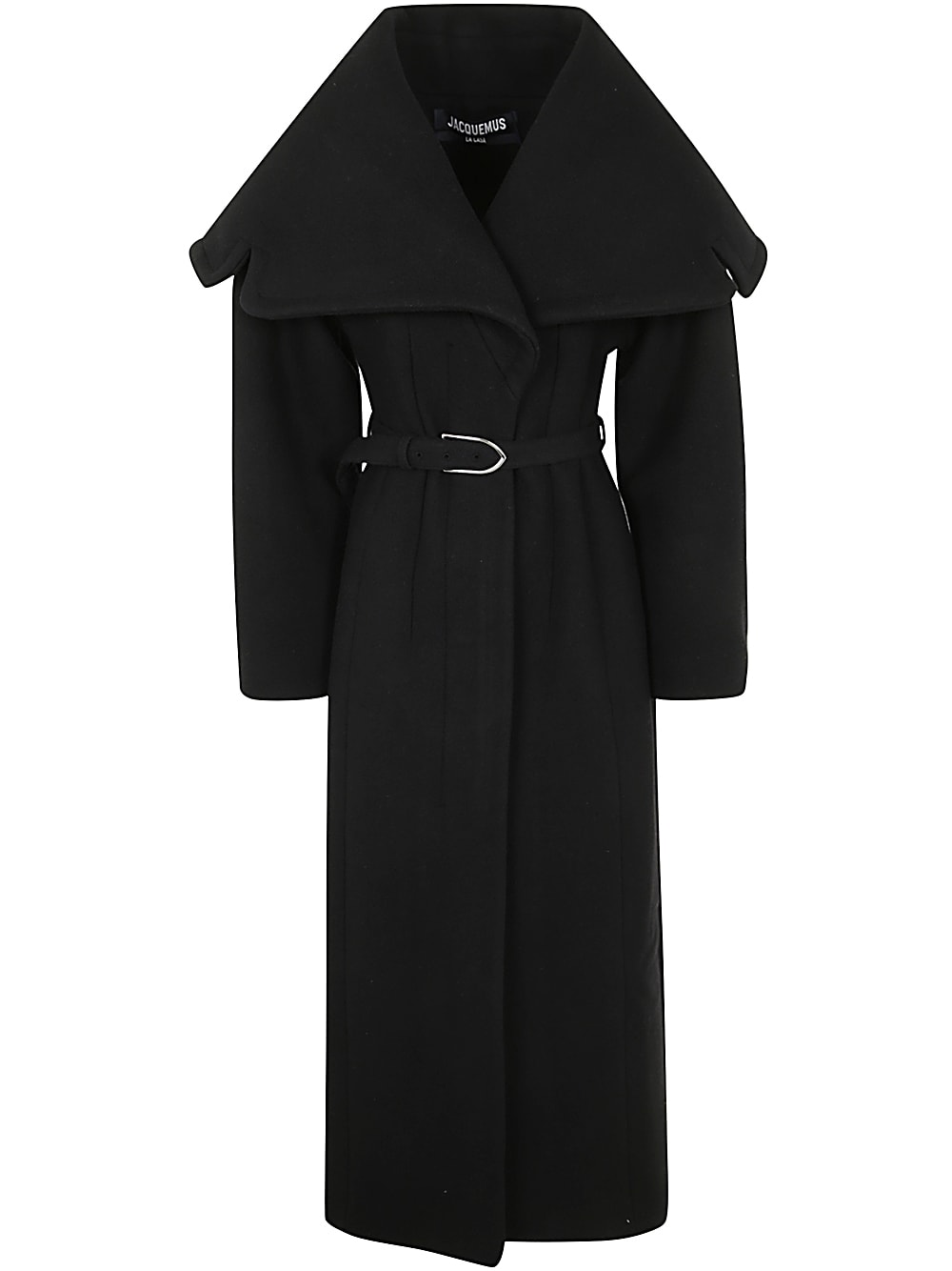 Shop Jacquemus Le Manteau Caruso Coat In Black