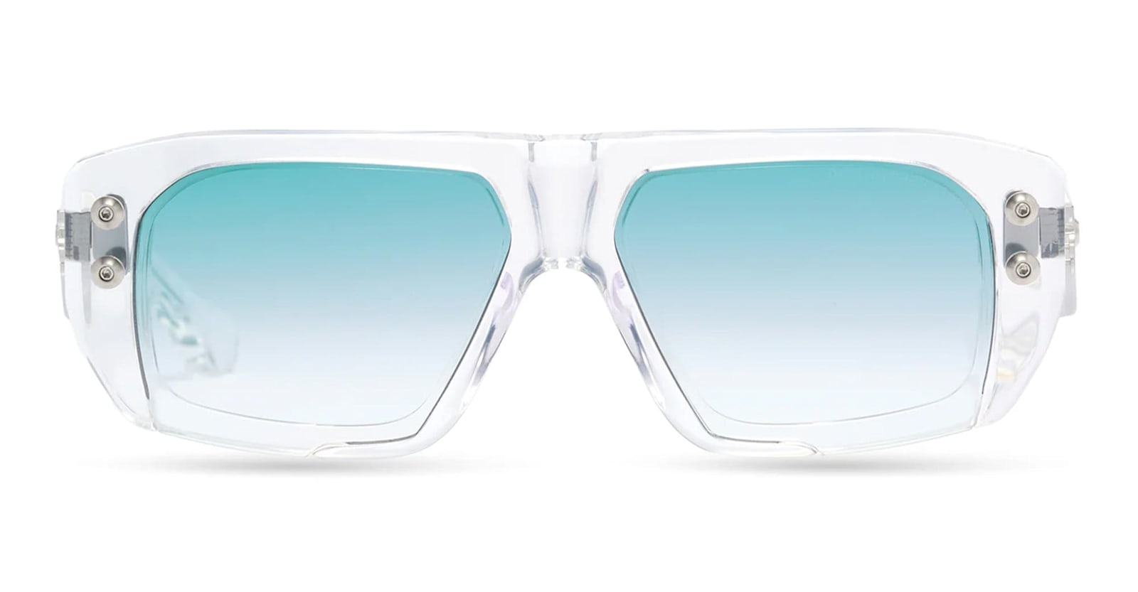 Hypher-1183 - Crystal Clear / Antique Silver Sunglasses