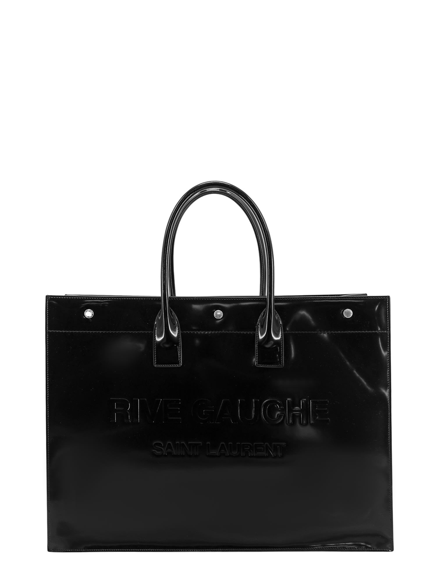 Shop Saint Laurent Rive Gauche Handbag In Black