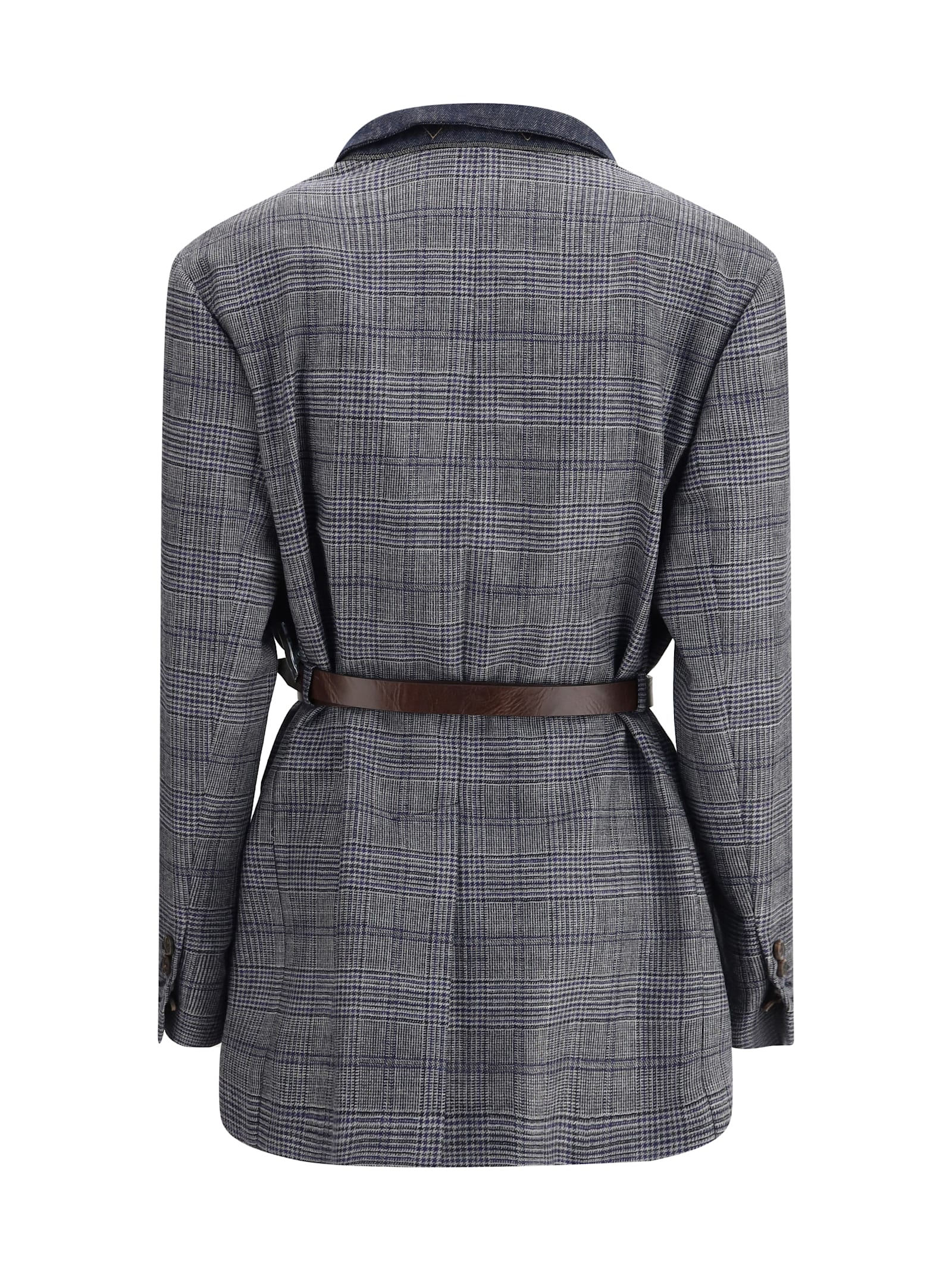 Brunello Cucinelli Prince Of Wales Pattern Blazer
