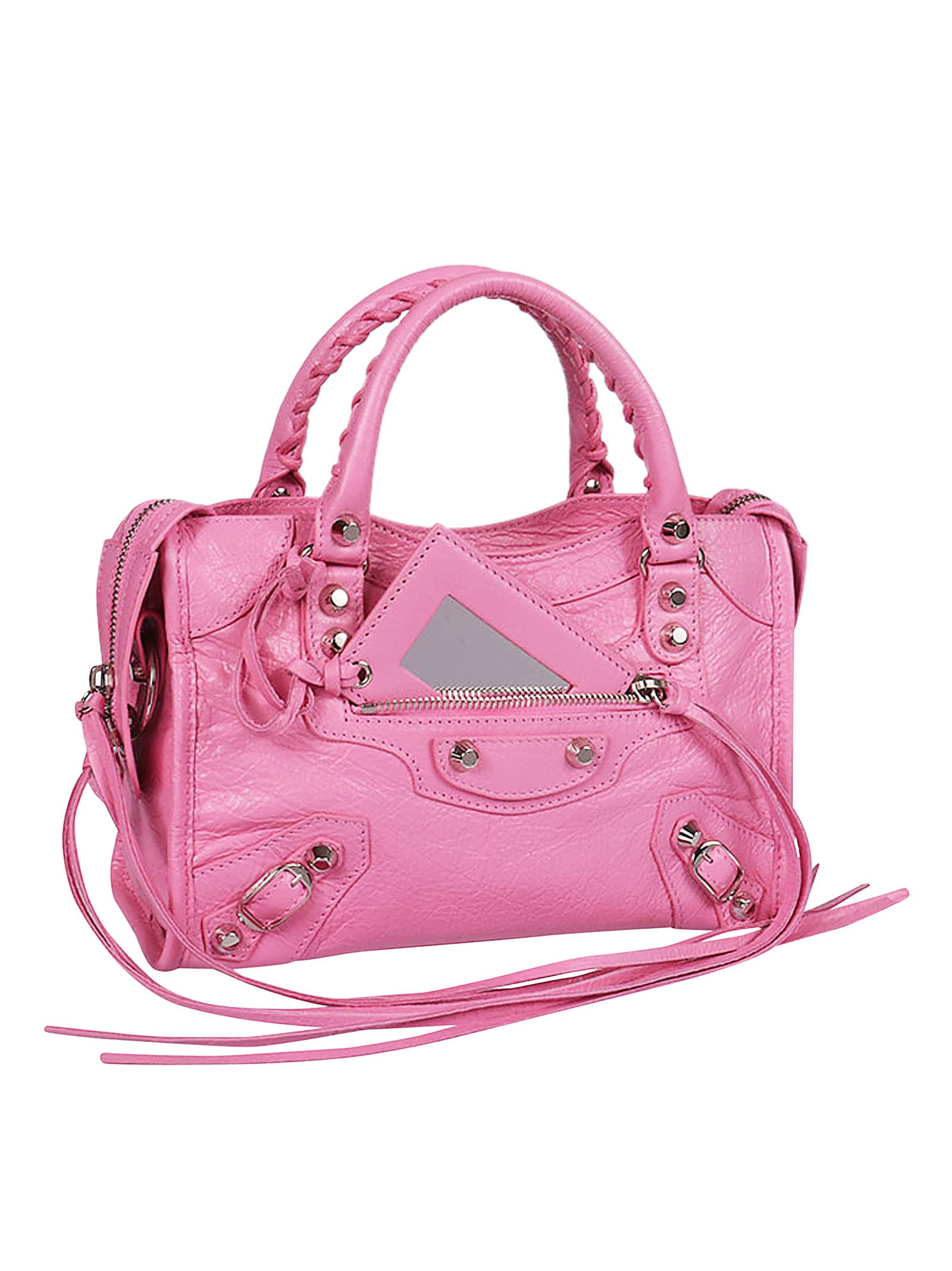 Balenciaga Balenciaga Classic Mini City Aj Shoulder Bag - Baby Pink ...