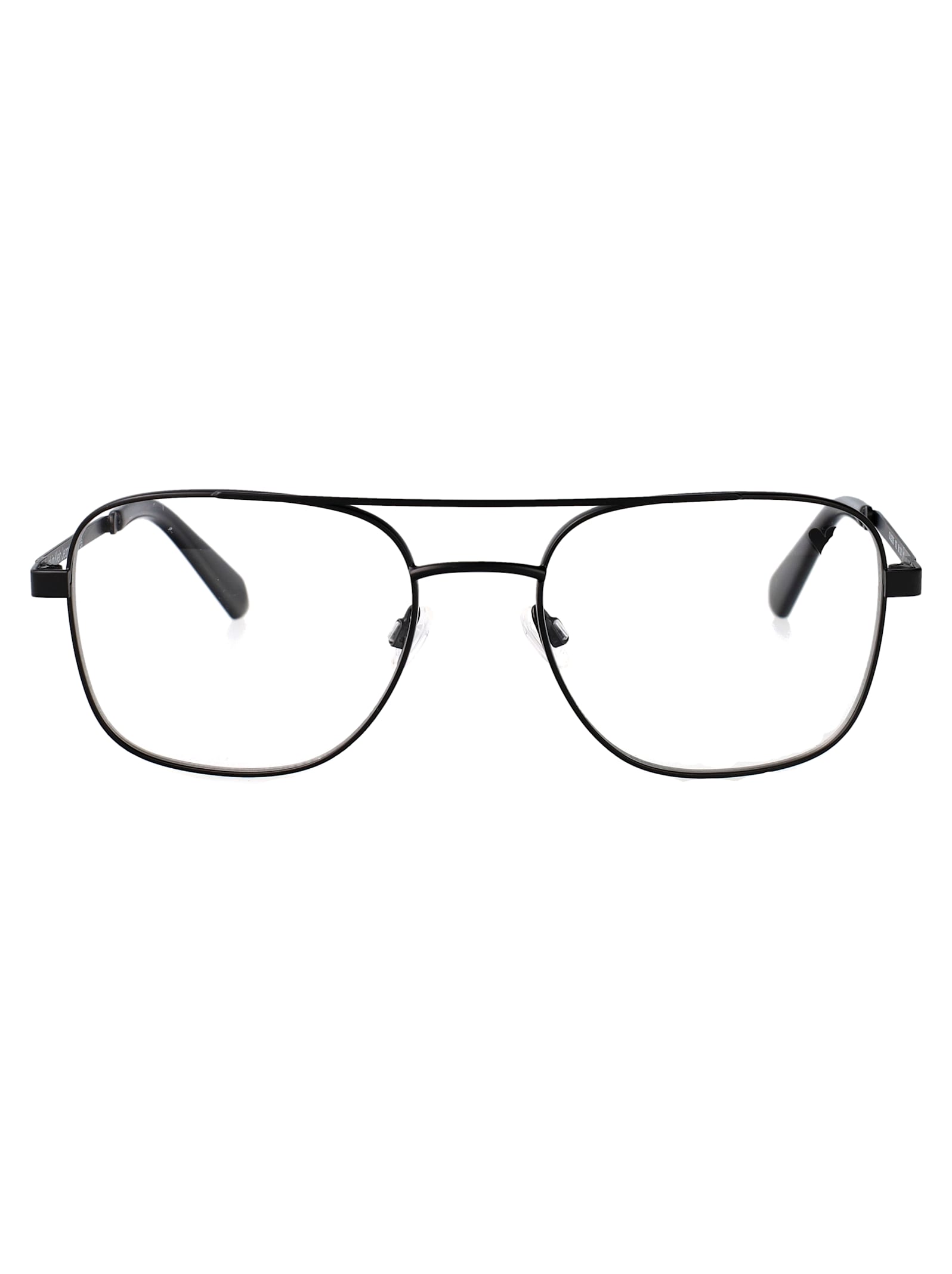 Calvin Klein Jeans Est.1978 Calvin Klein Jeans Matte Black Metal Glasses In Black