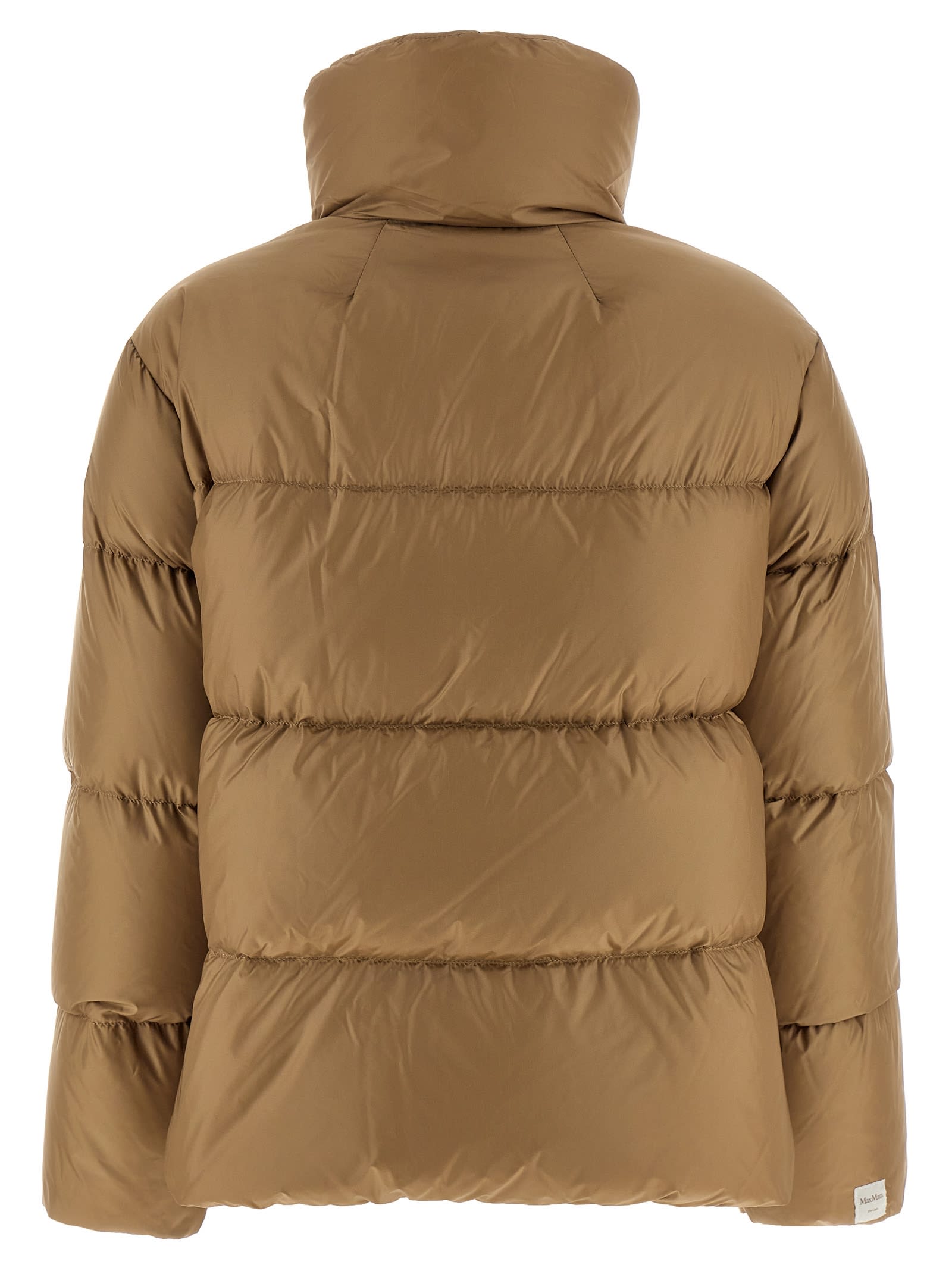 Max Mara The Cube Seica Down Jacket In Brown