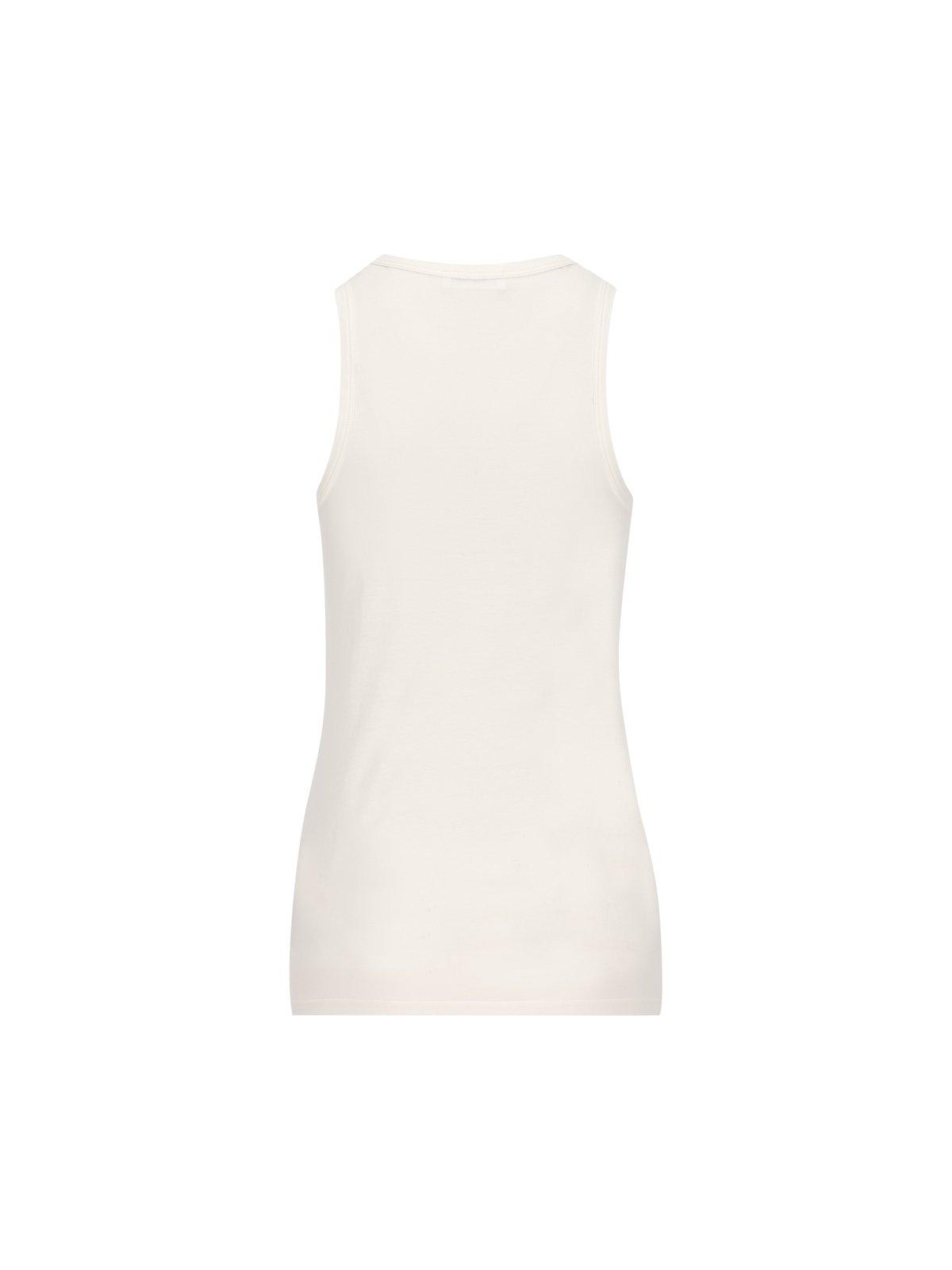 Jil Sander Sleeveless Tank Top In 100
