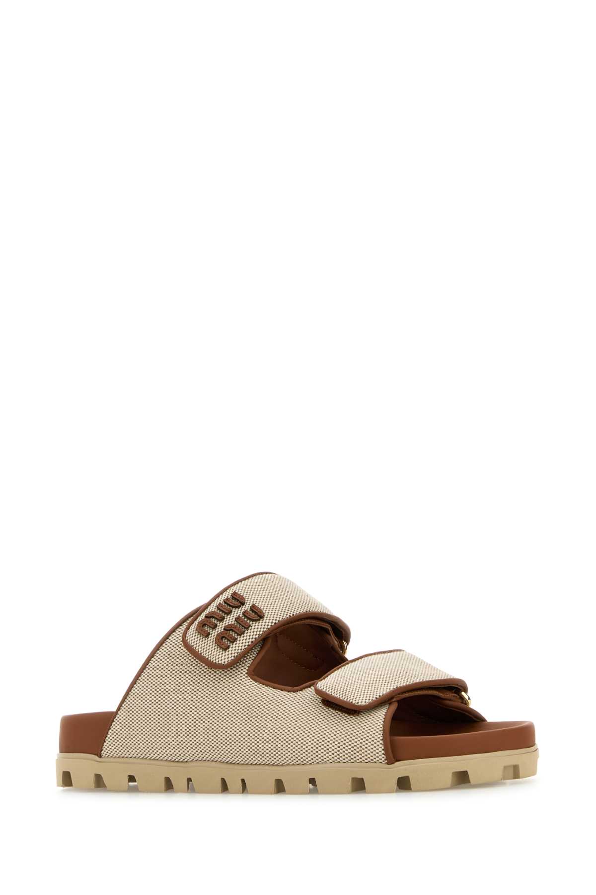 Miu Miu Sandals In Naturalebrandy