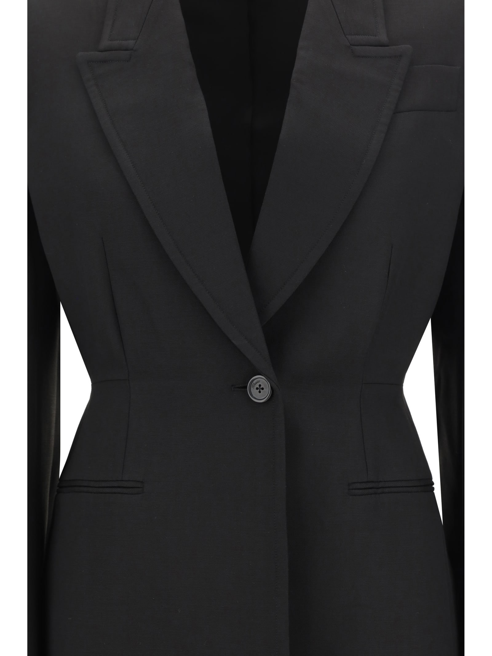 Shop Khaite Beckett Blazer Jacket In Black