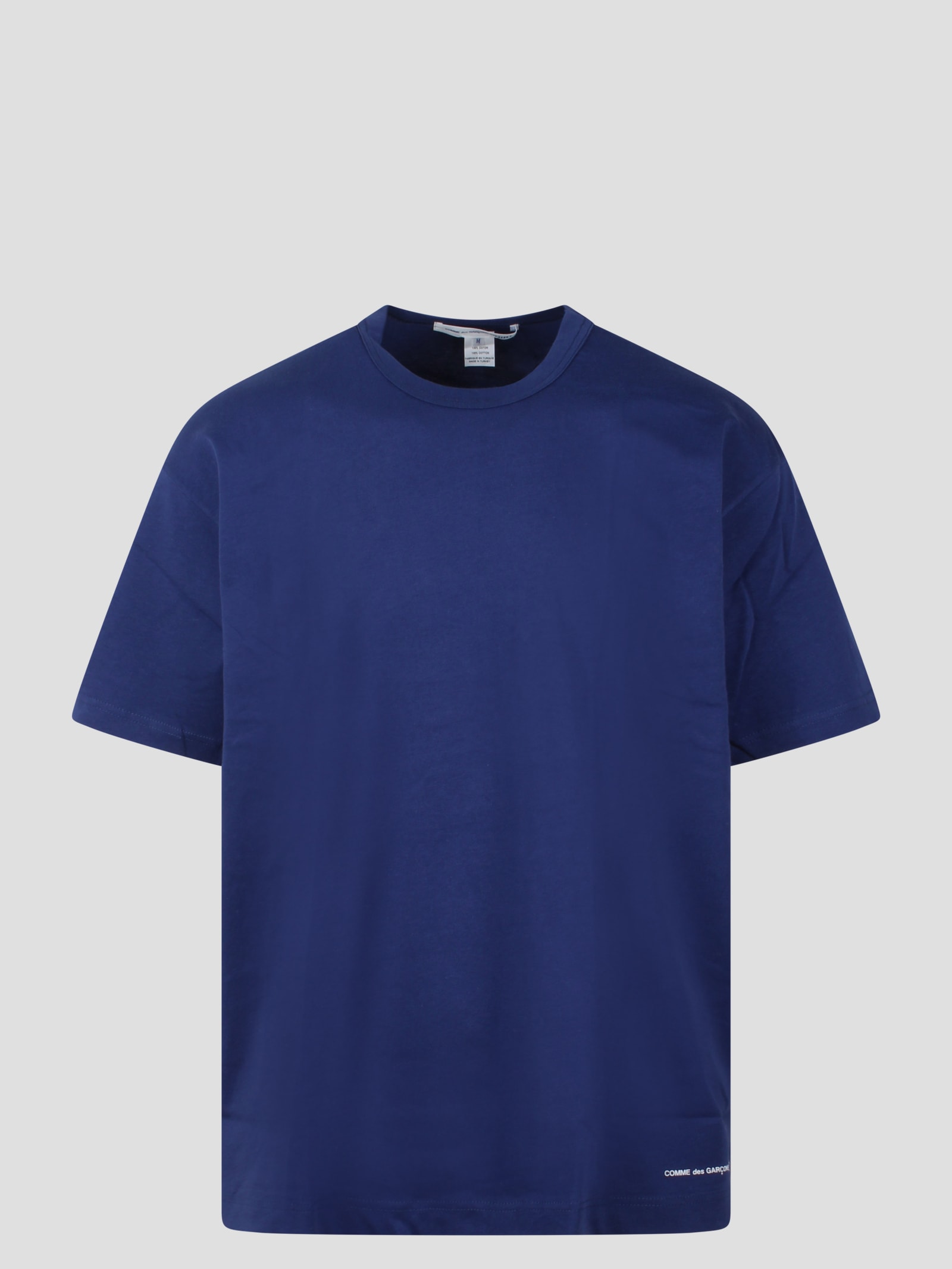 Shop Comme Des Garçons Shirt Jersey Cotton Basic T-shirt In Blue