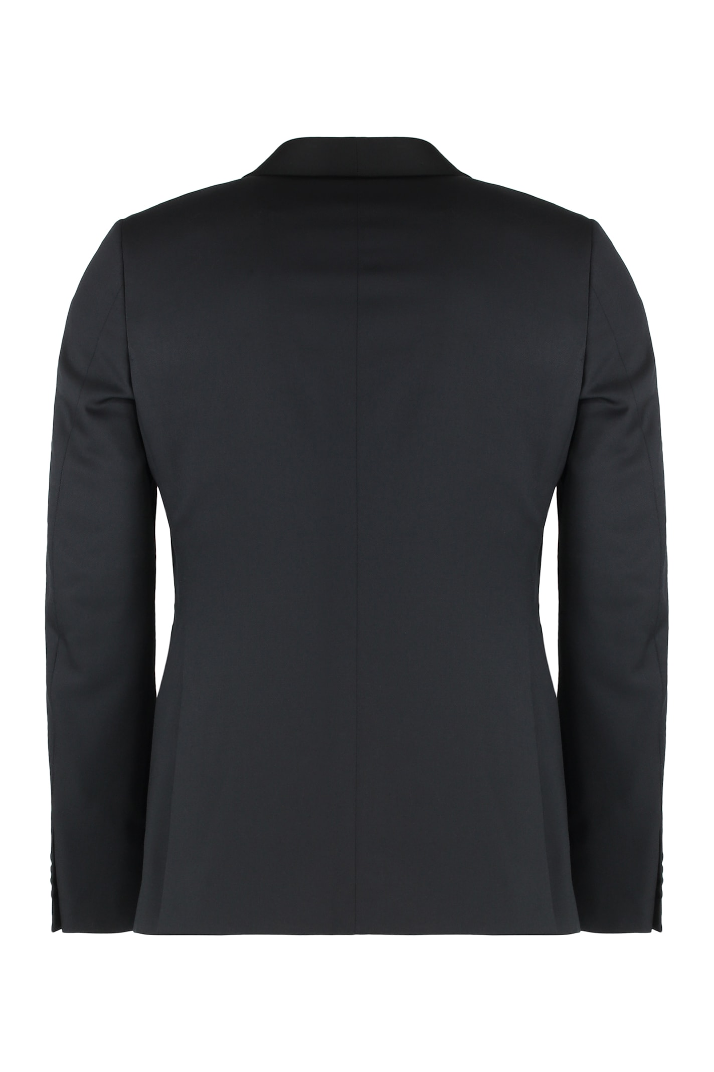 Zegna Wool Two-pieces Suit In Black