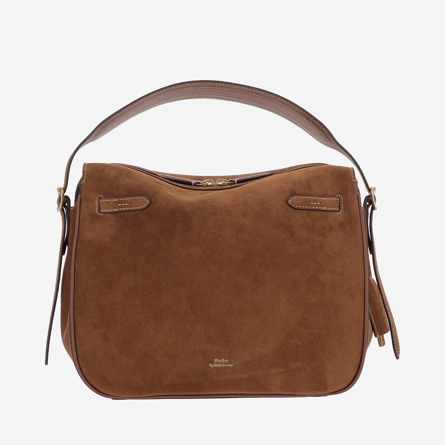 Polo Ralph Lauren Polo Id Shoulder Bag In Suede Leather