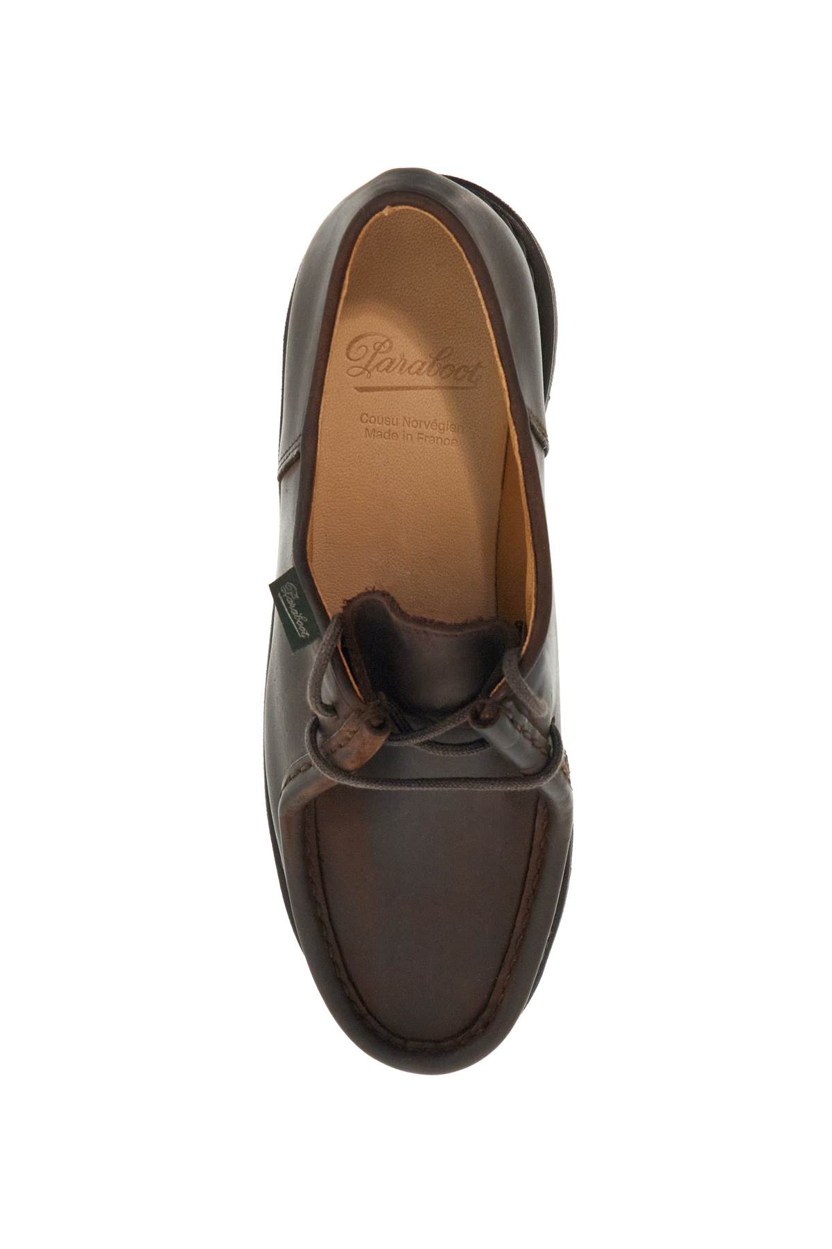 Shop Paraboot Leather Michael Derby Shoe In Togo Gringo Tg (brown)