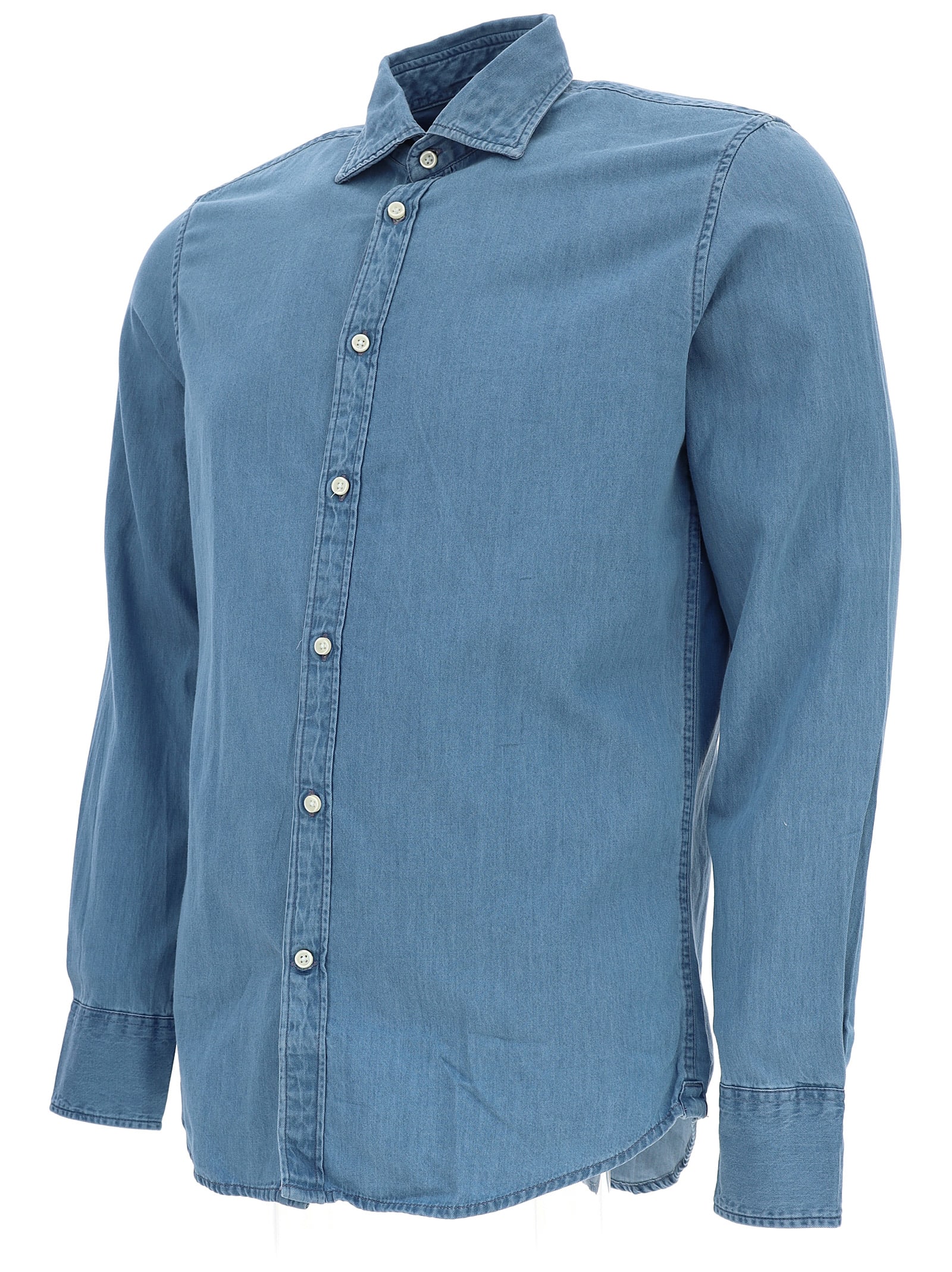 Deperlu Slim-fit Denim Shirt In 04