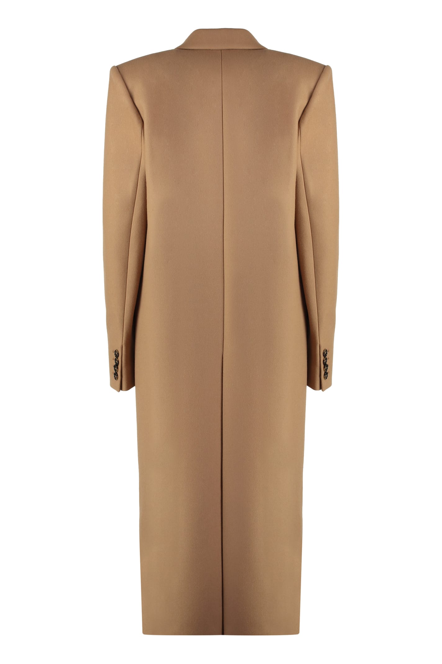 Shop Stella Mccartney Double-breasted Wool Coat In Camel