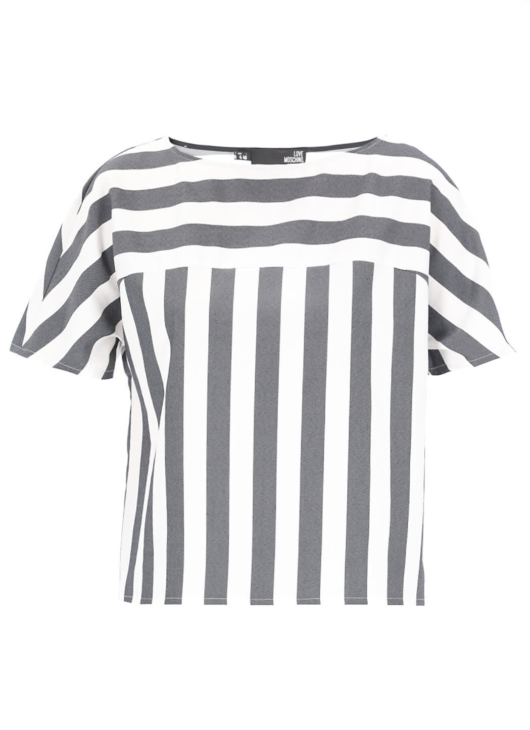 Love Moschino Striped Blouse