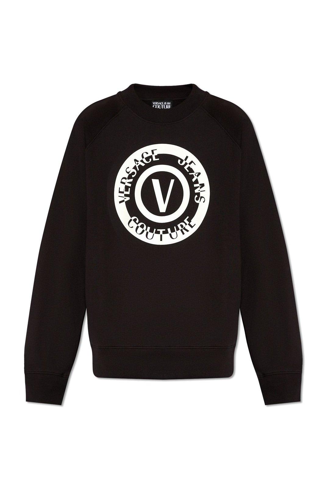 VERSACE JEANS COUTURE LOGO PRINTED OVERSIZED SWEATSHIRT