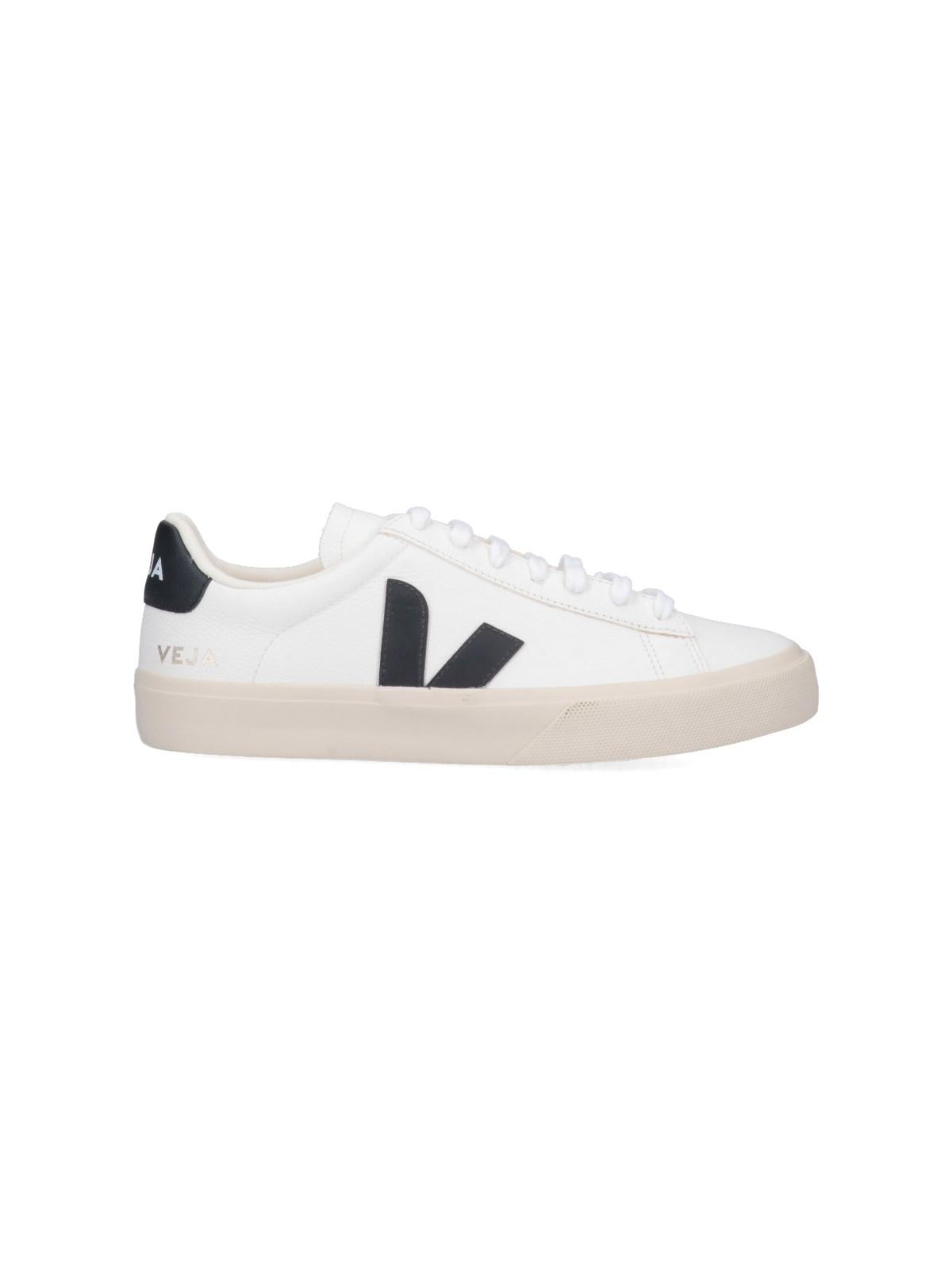 Shop Veja Sneakers Campo Chromefree In Bianco