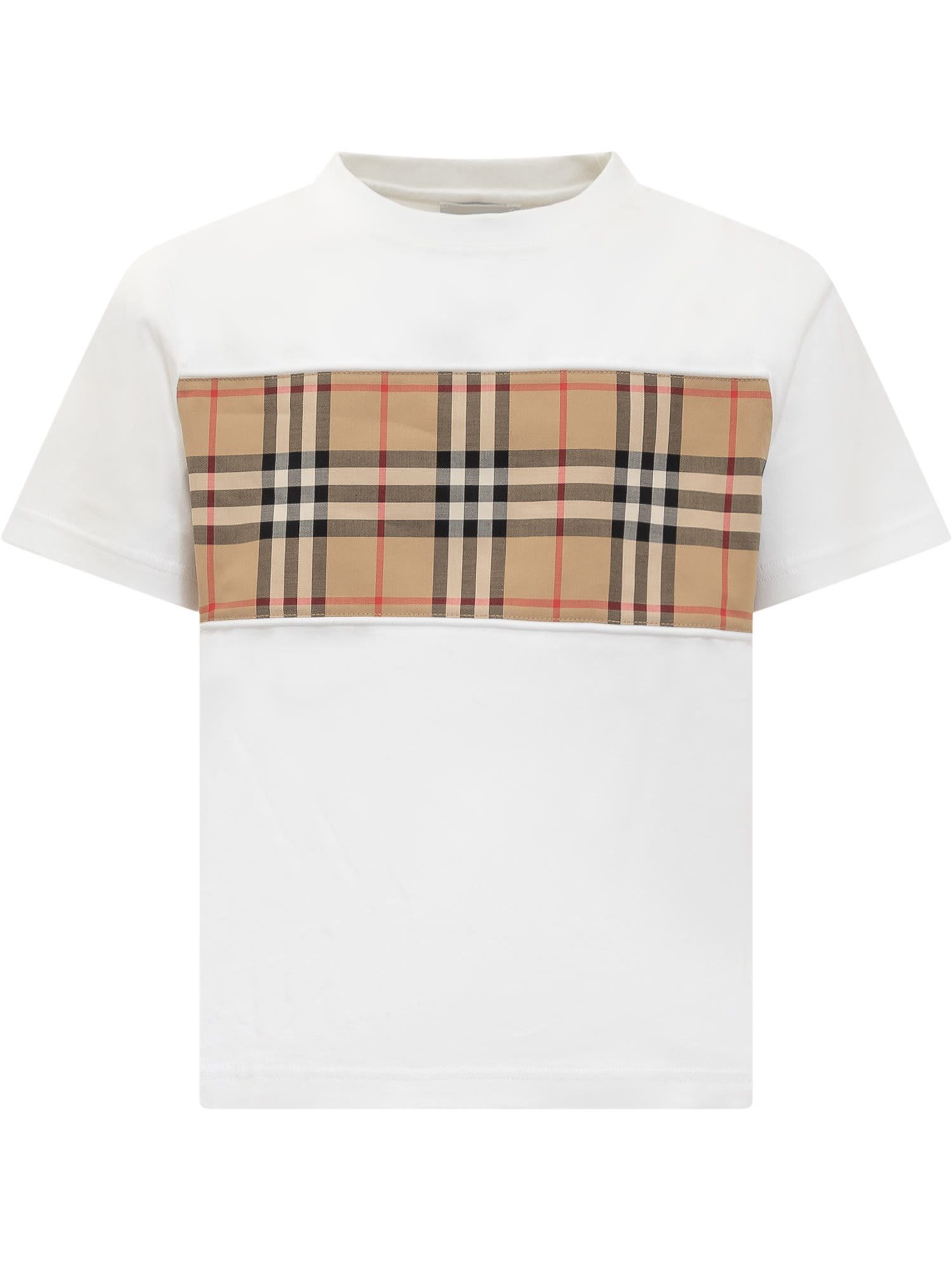 BURBERRY T-SHIRT WITH CHECK