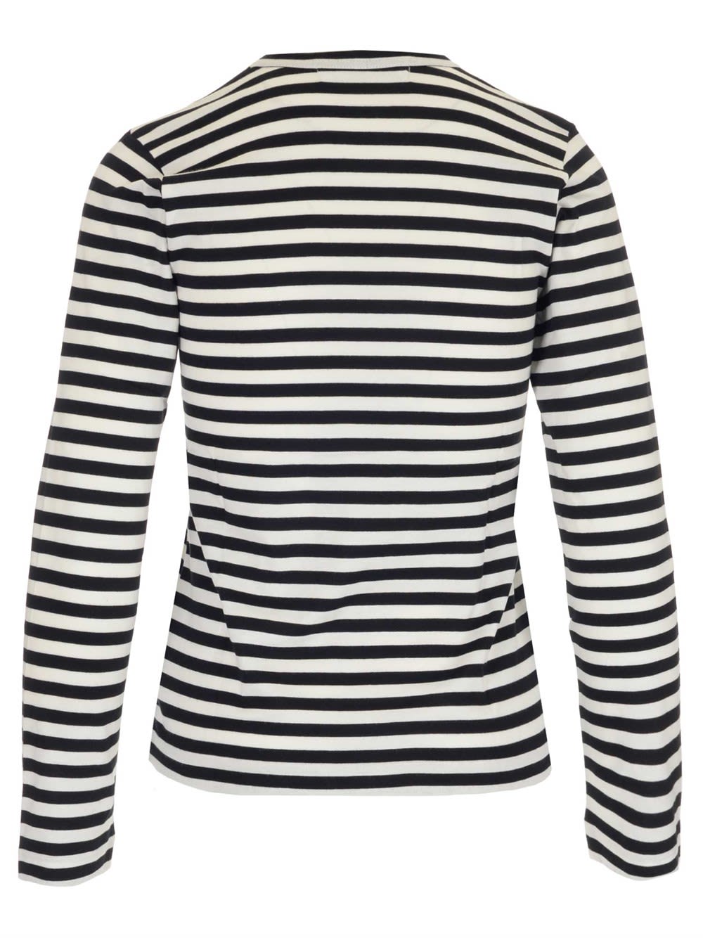 Shop Comme Des Garçons Play Striped T-shirt In Black