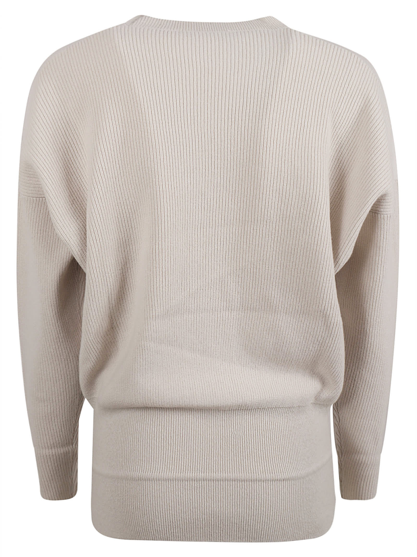 Shop Fabiana Filippi Laced Waist Sweatshirt In Dune