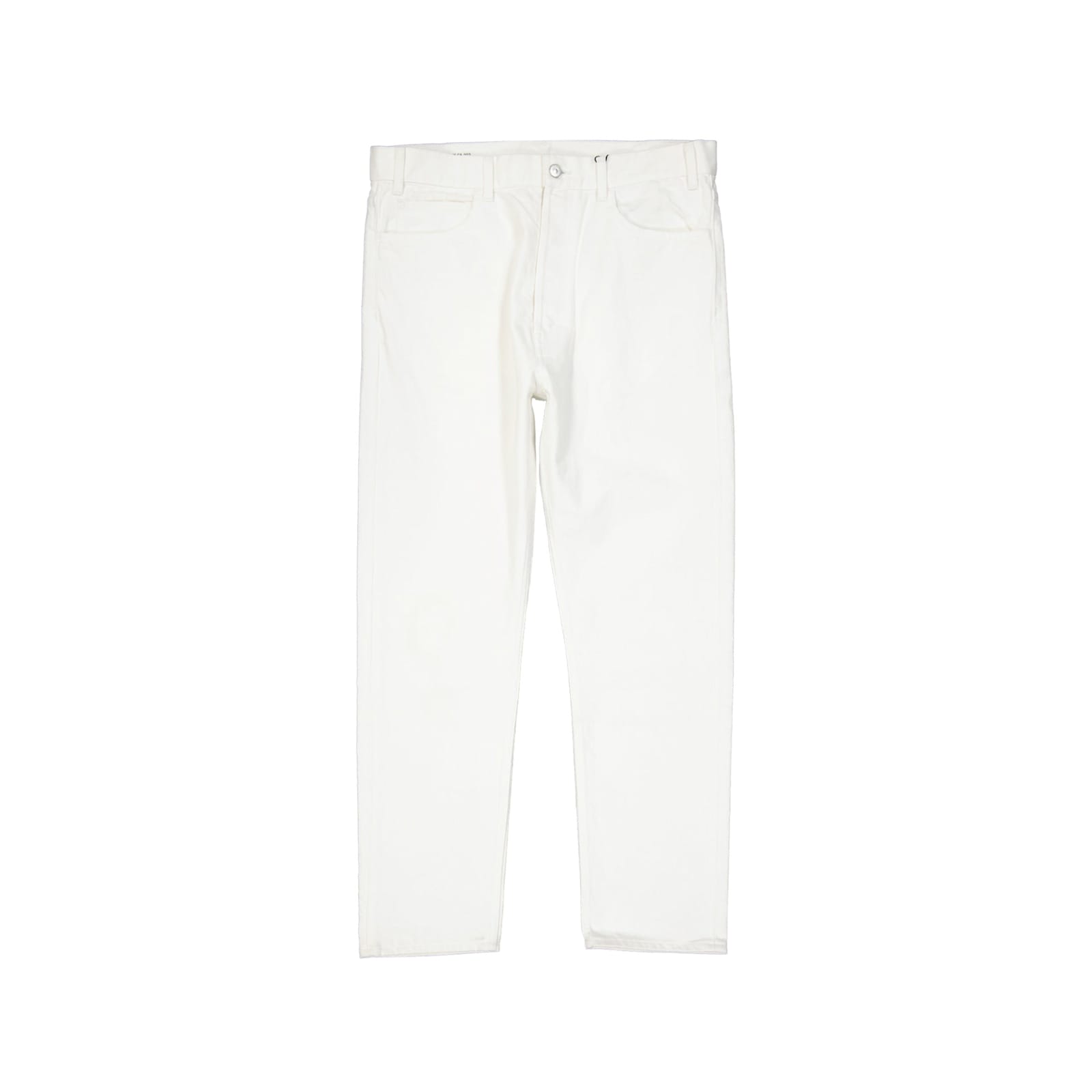 Shop Celine Cotton Denim Jeans In White