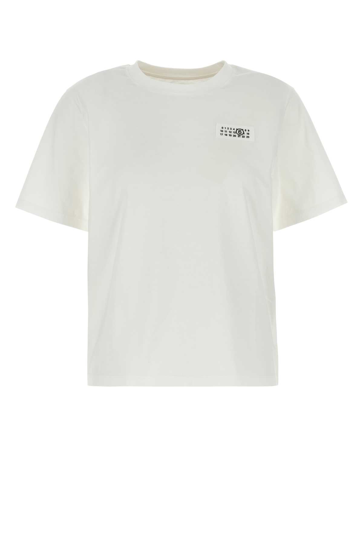 White Stretch Cotton T-shirt