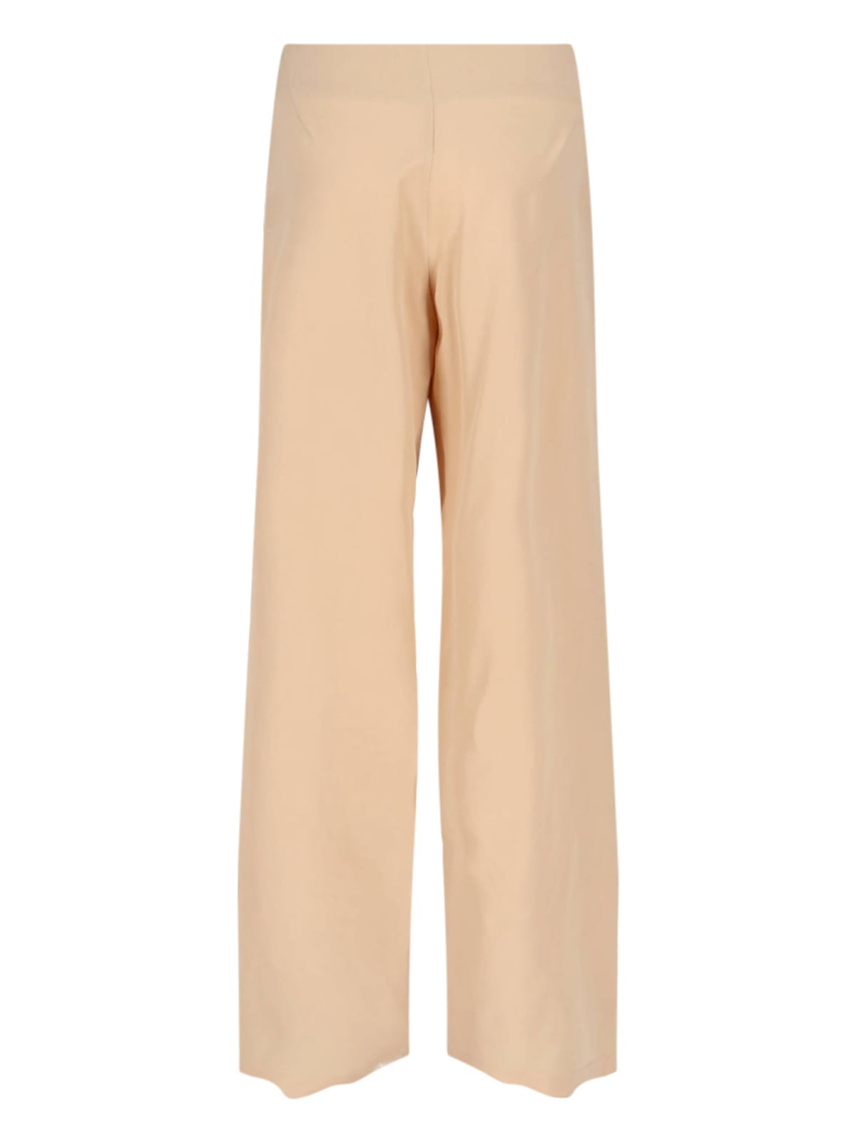 Ermanno Scervino Elastic Waist Casual Pants In Brown