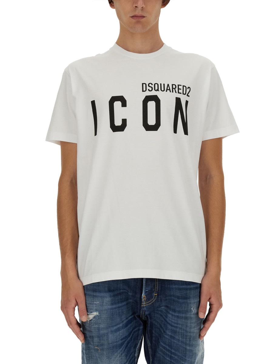 Shop Dsquared2 Logo Print T-shirt In White