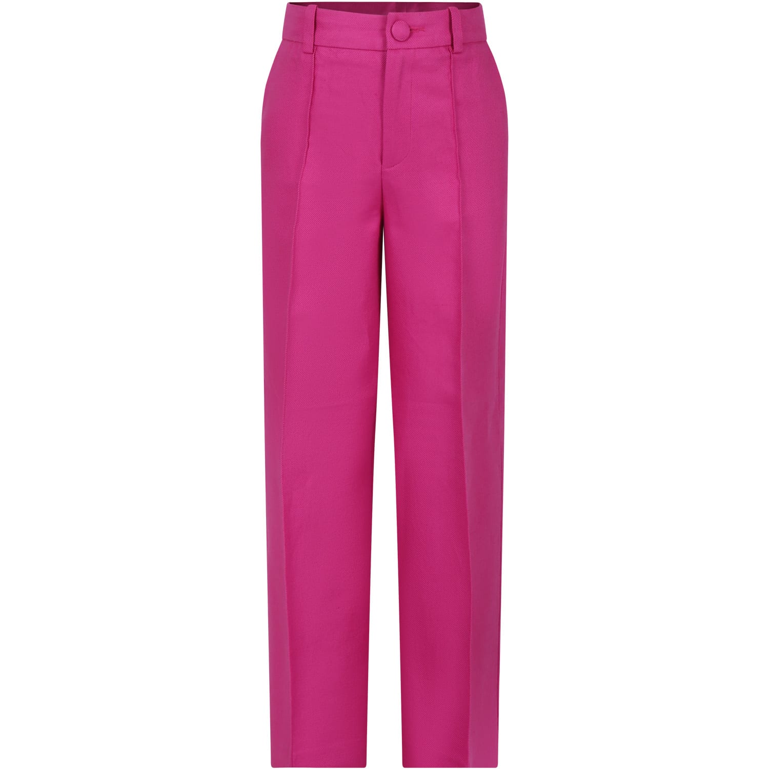 Shop Chloé Elegant Fuchsia Trousers For Girl In Rosa