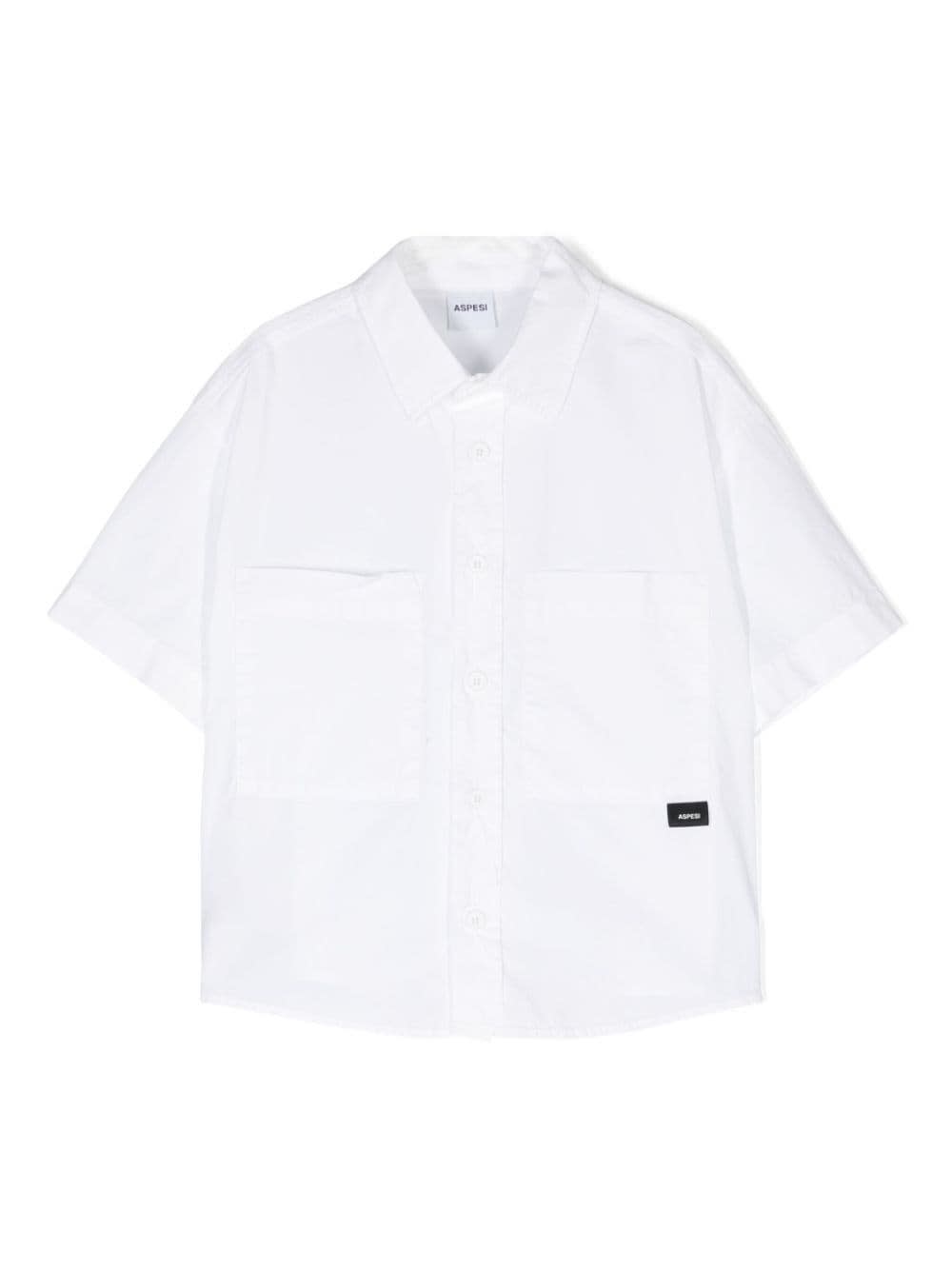 Shop Aspesi Shirt With Logo In White