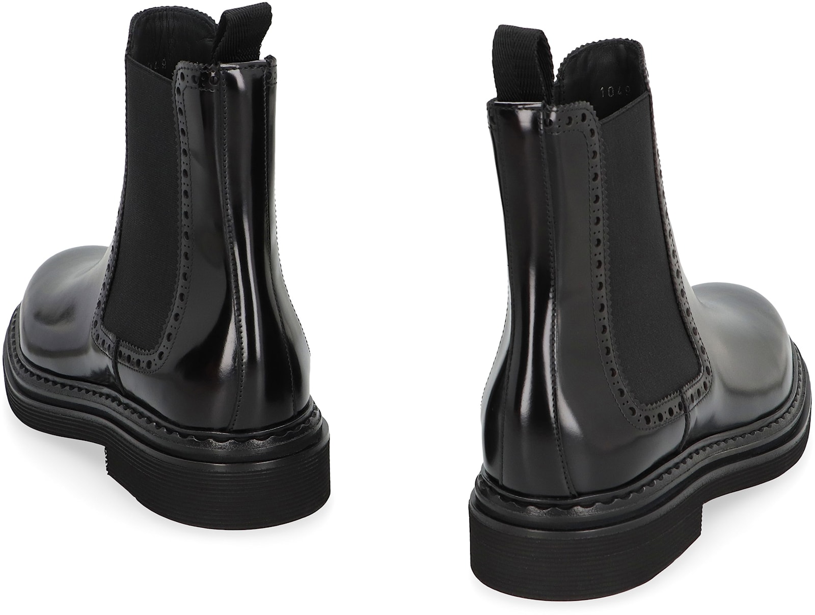 Shop Dolce & Gabbana Leather Chelsea Boots In Black