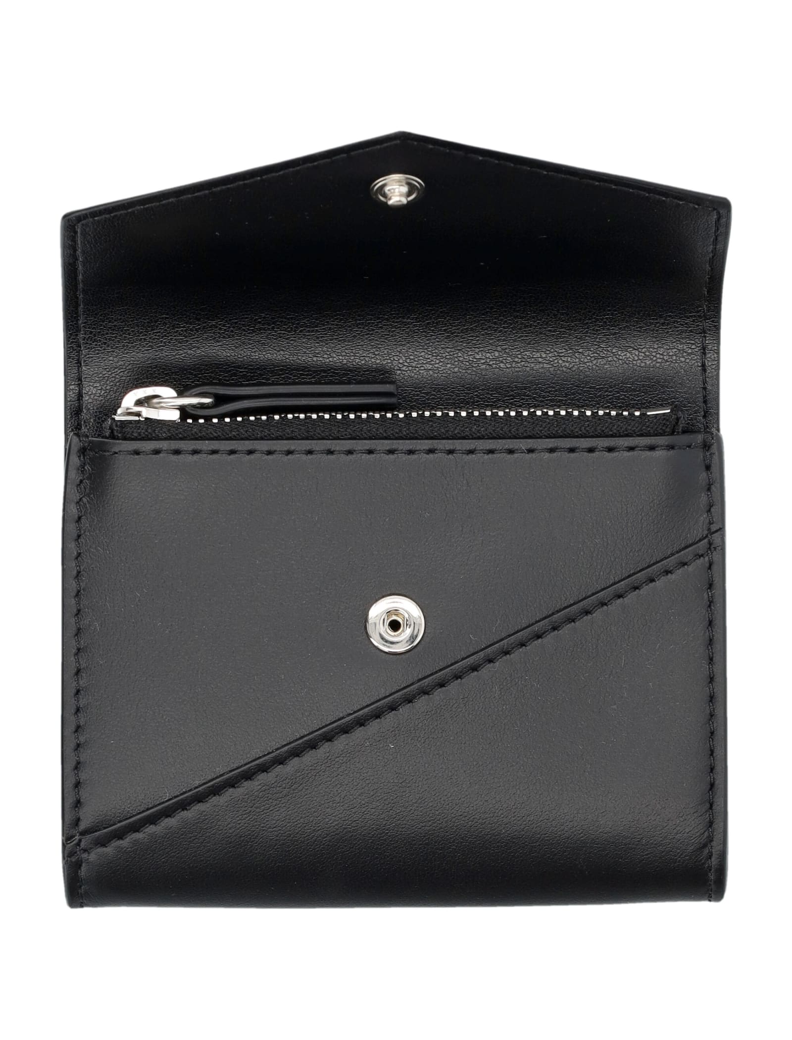 Shop Mm6 Maison Margiela Japanese 6 Flap Wallet In Black