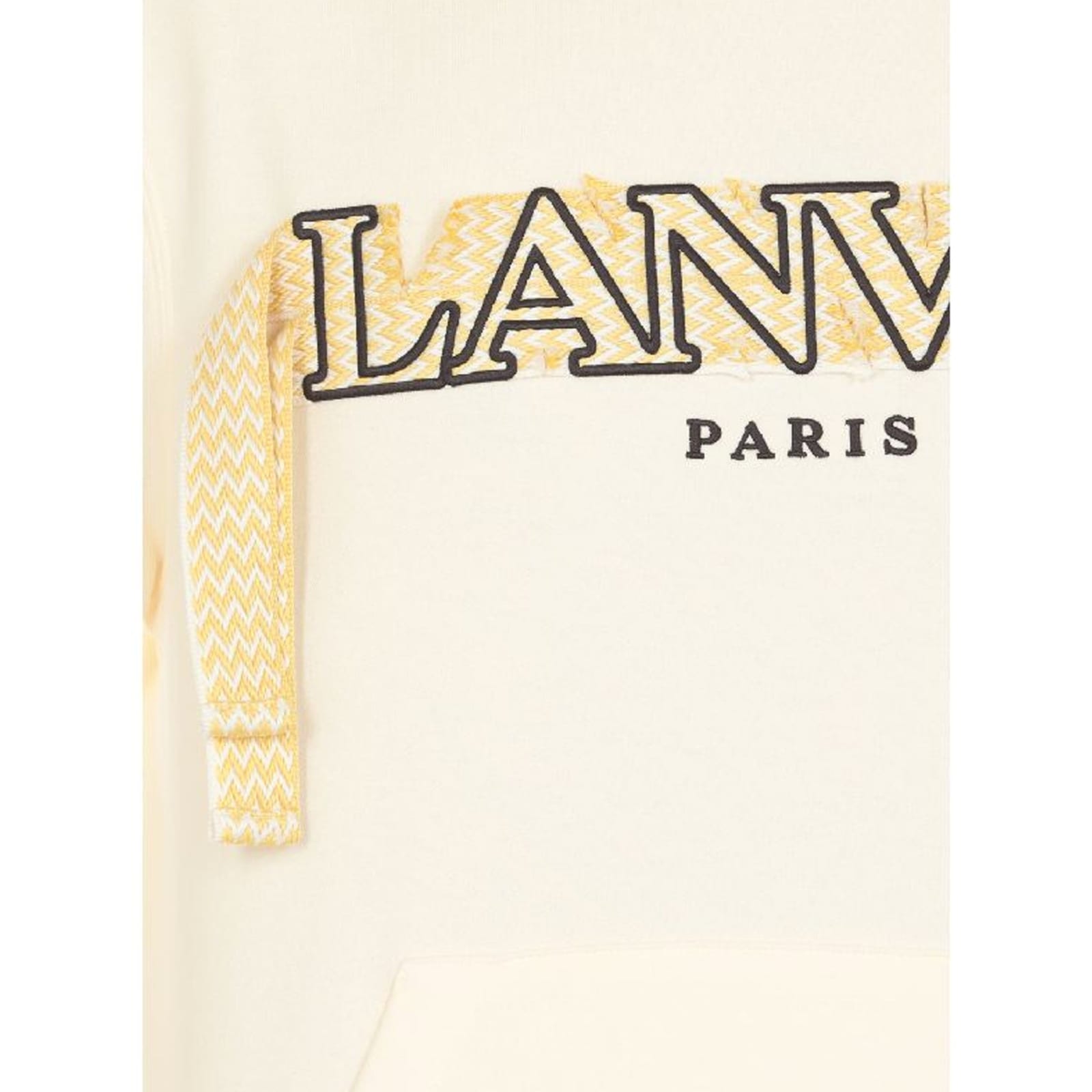 Shop Lanvin Cotton Logo Sweatshirt In White
