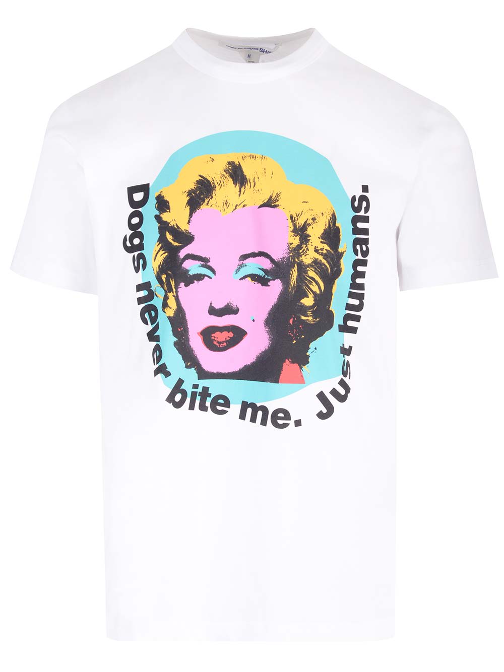 Shop Comme Des Garçons Shirt T-shirt With Marilyn Monroe Print In White