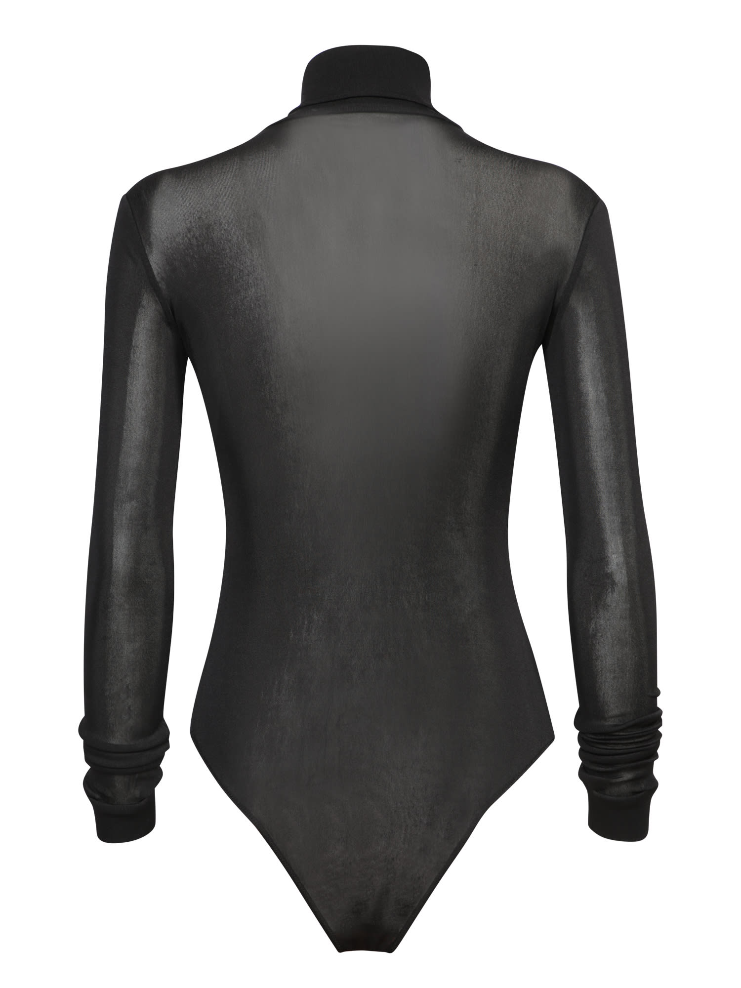 Shop Maison Margiela Black High Neck Bodysuit