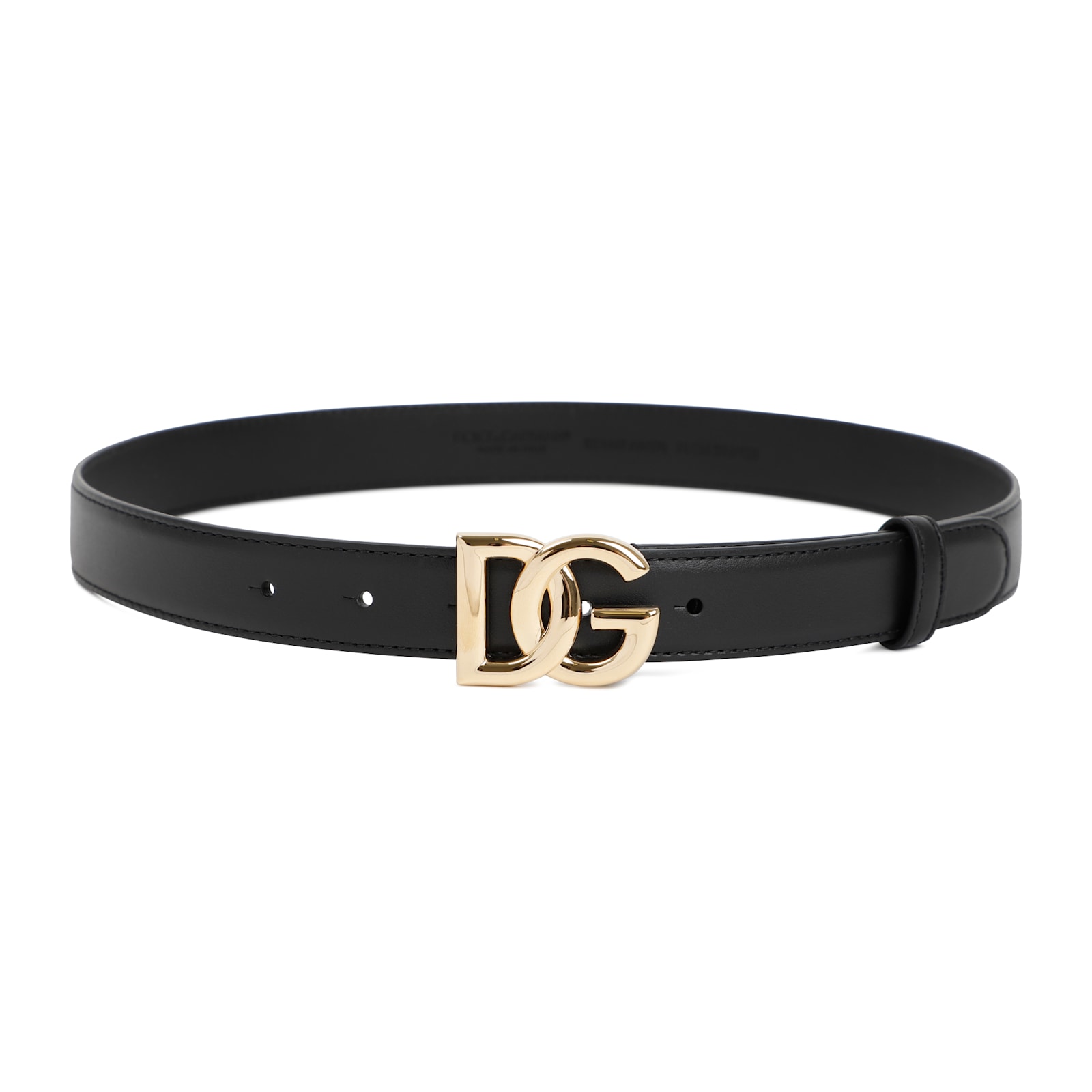 Dolce & Gabbana Woman Belt Black Size 39.5 Calfskin In Black