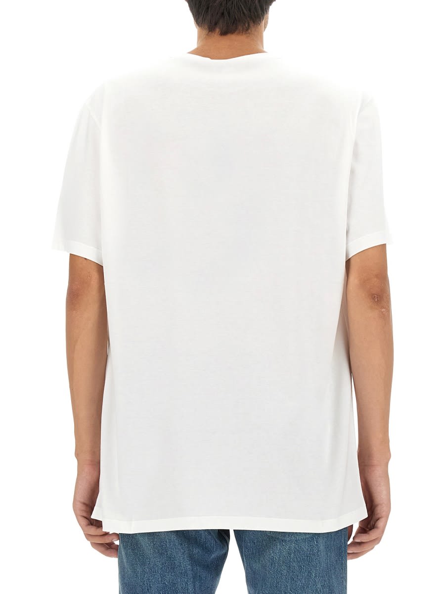 Shop Alexander Mcqueen Logo Print T-shirt In White