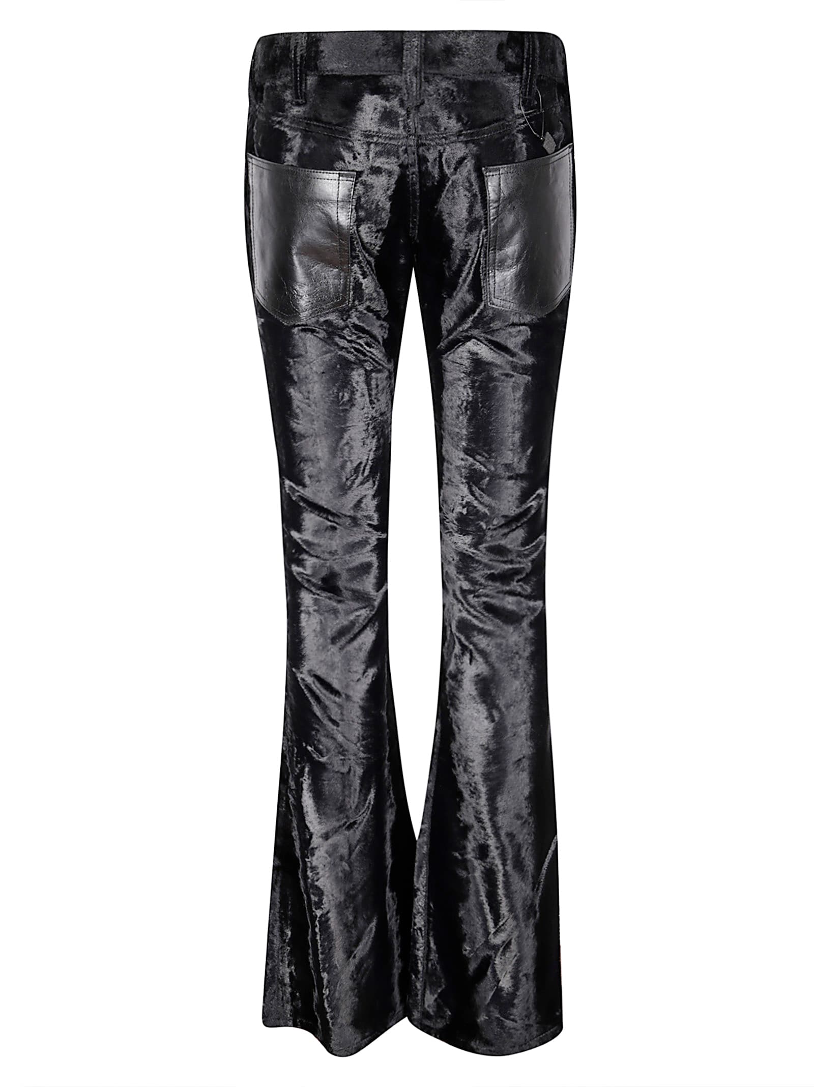 Junya Watanabe Velvet-finish Trousers In Animal Print