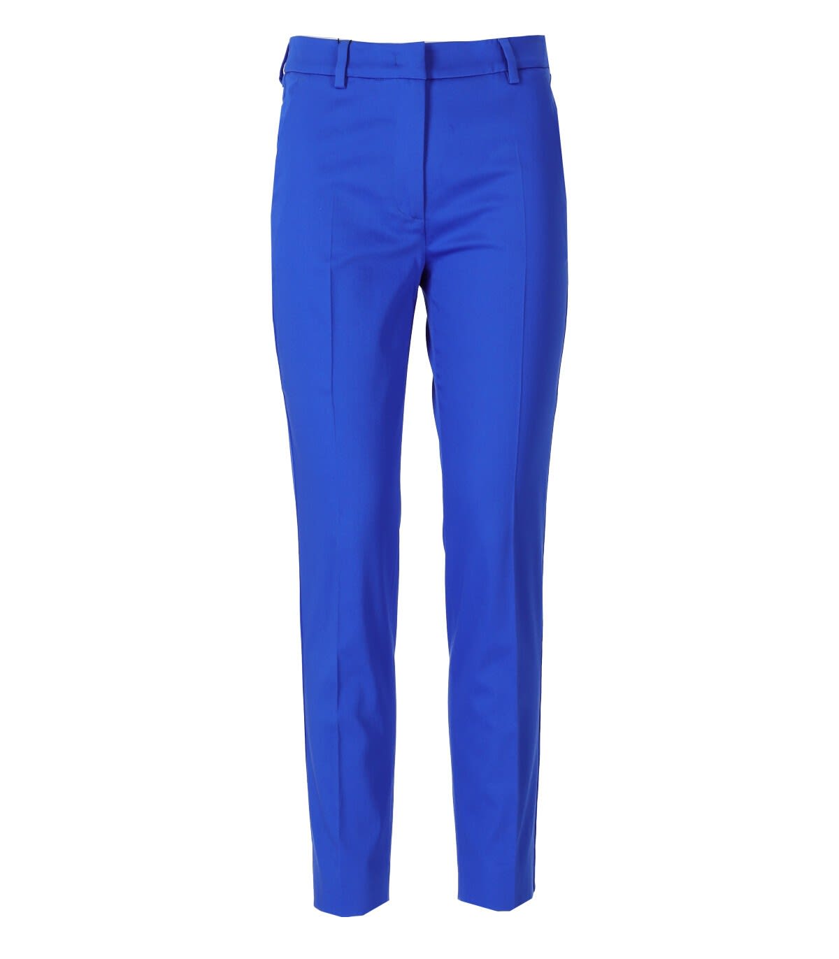 Shop Weekend Max Mara Cropped Tailored Trousers In Electric/blue