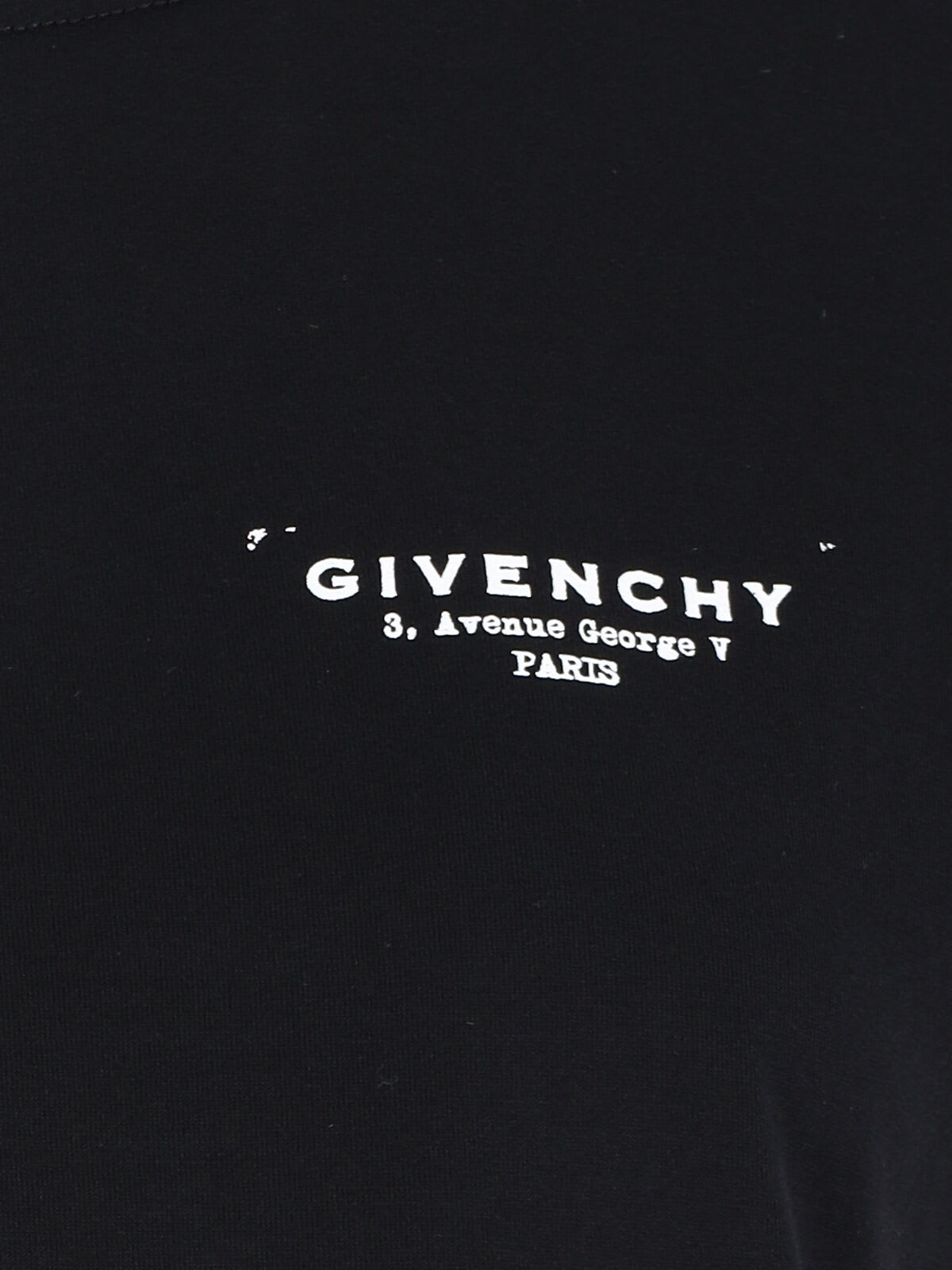 Givenchy Black Cotton Jersey Crewneck T-shirt In Black